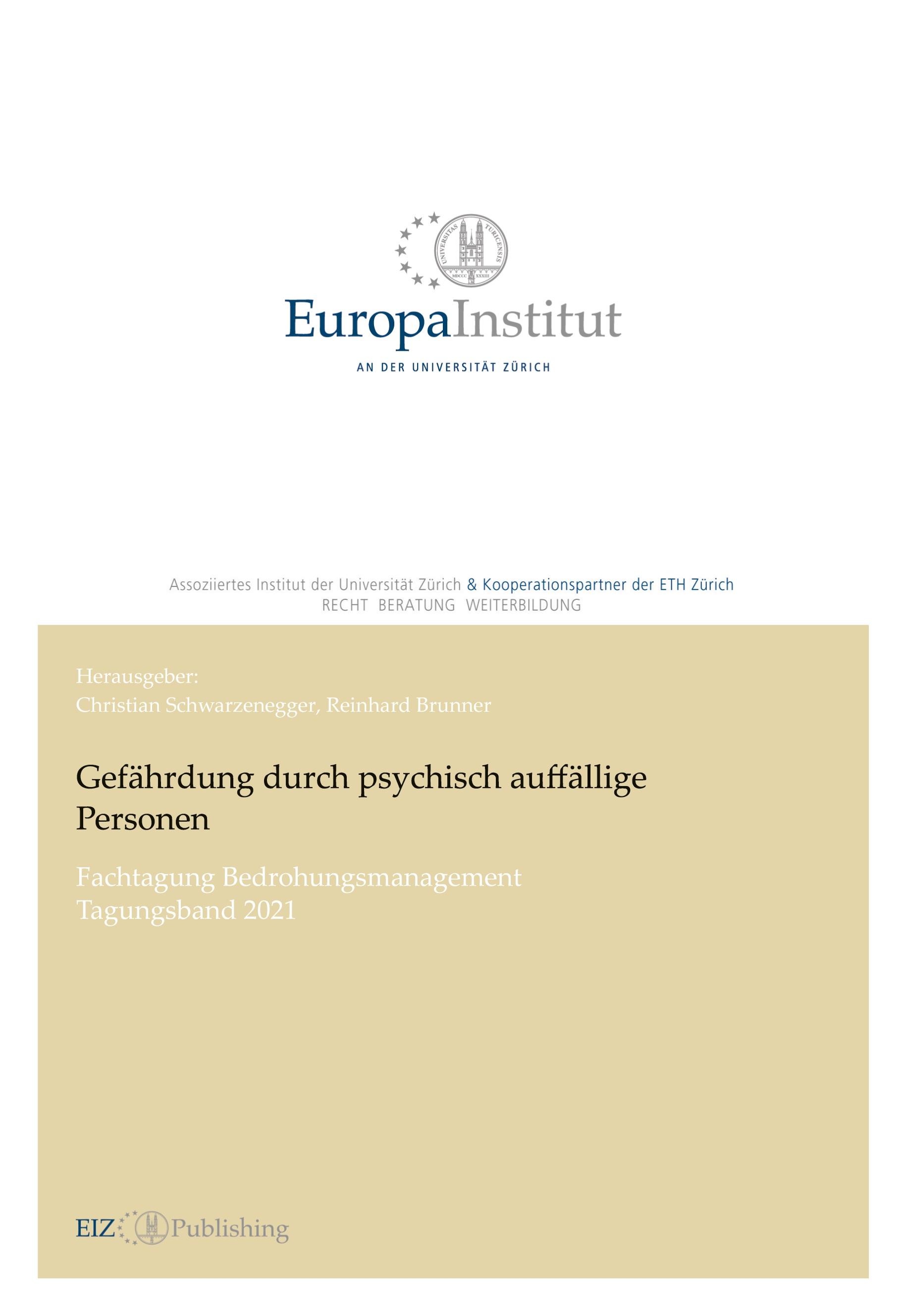 Vorderes Coverbild Gefährdung durch psychisch auffällige Personen