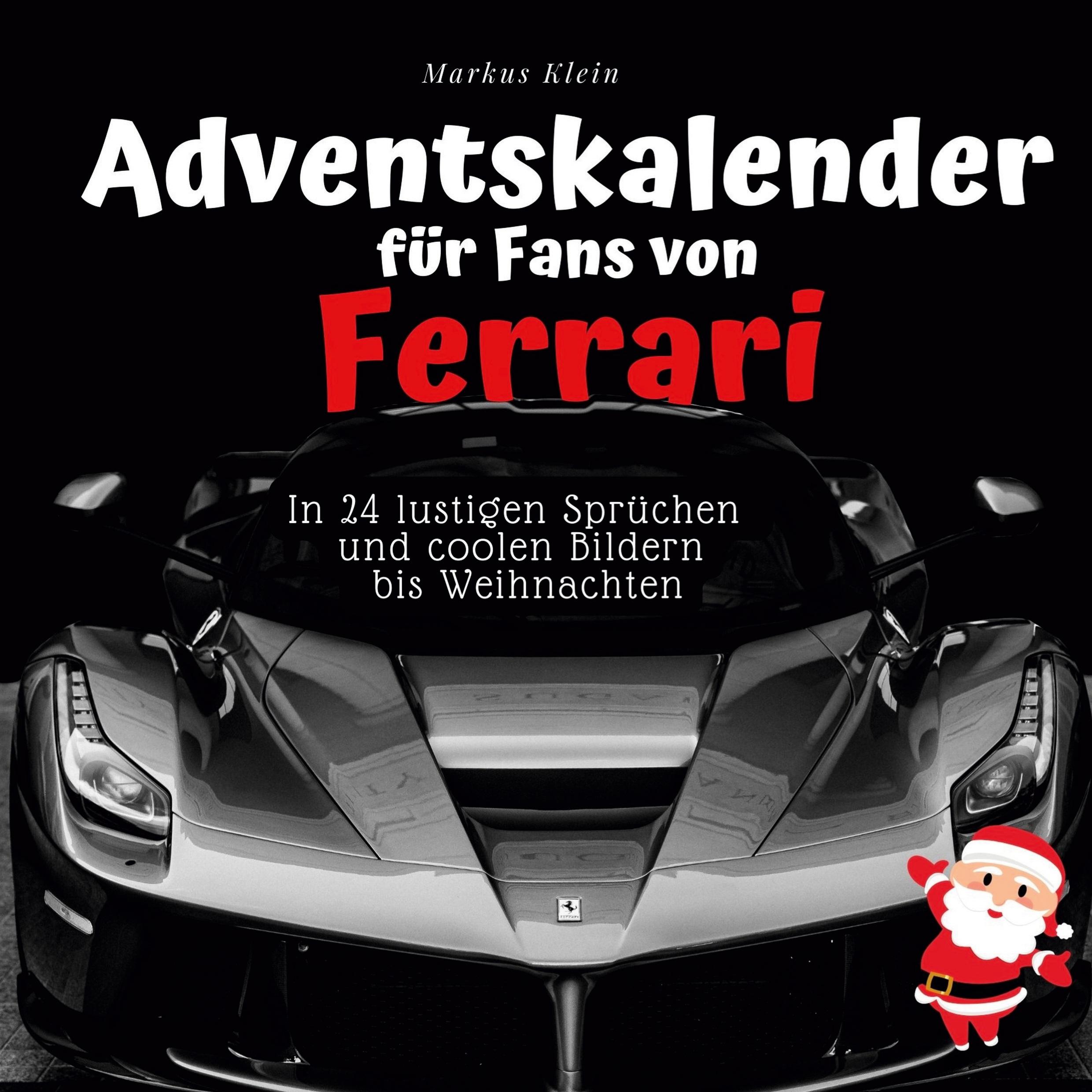 Vorderes Coverbild Adventskalender für Fans von Ferrari