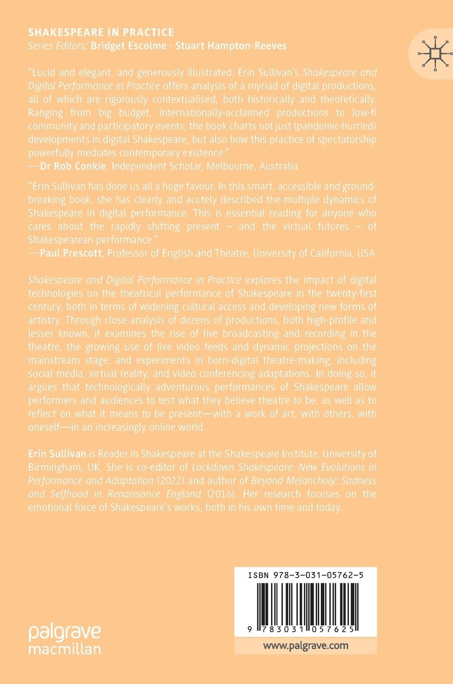 Rückseitencover Shakespeare and Digital Performance in Practice