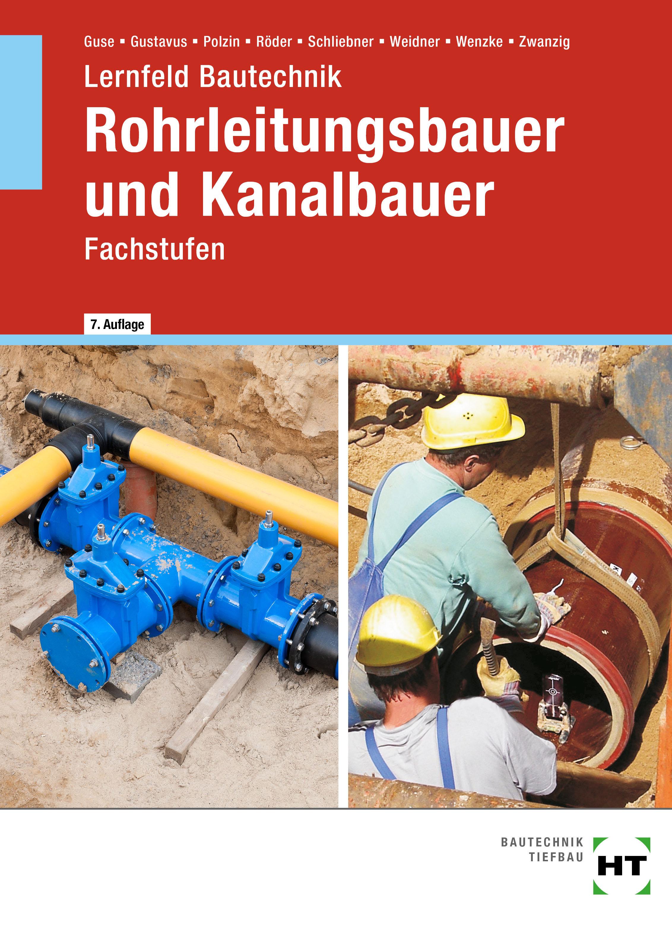 Vorderes Coverbild Lernfeld Bautechnik Rohrleitungsbauer und Kanalbauer