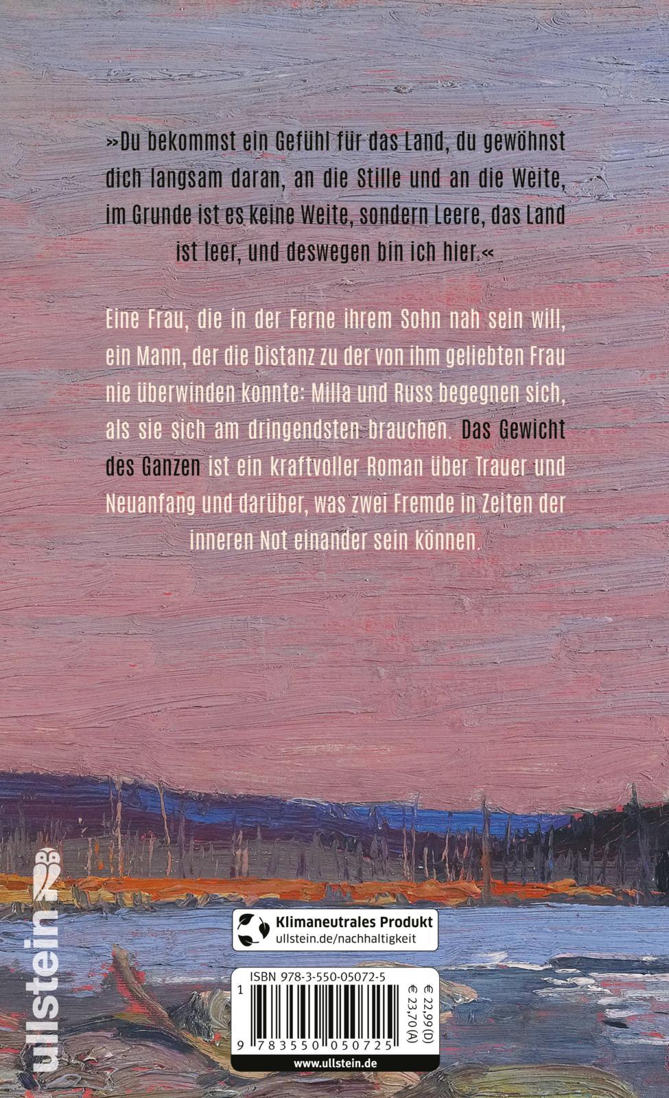 Rückseitencover Das Gewicht des Ganzen