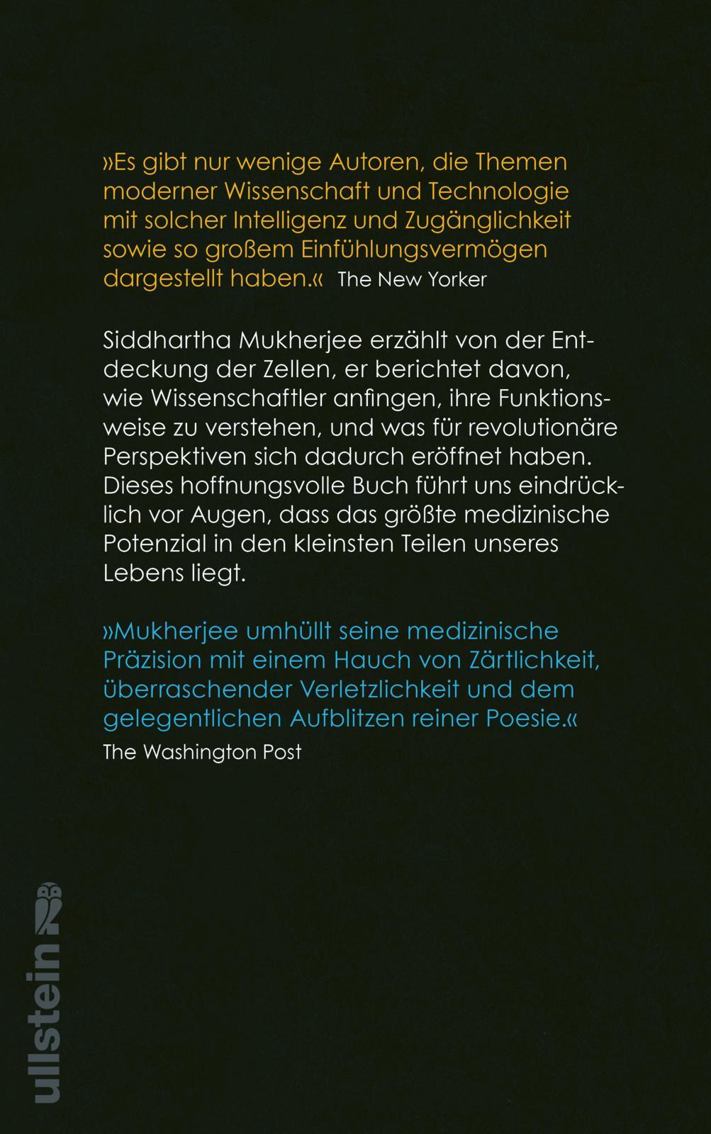 Rückseitencover Das Lied der Zelle