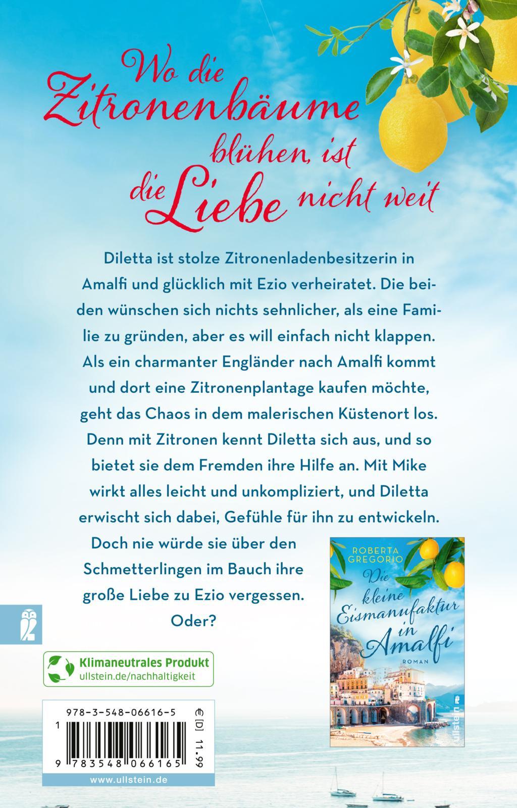 Rückseitencover Die Zitronenblüten von Amalfi