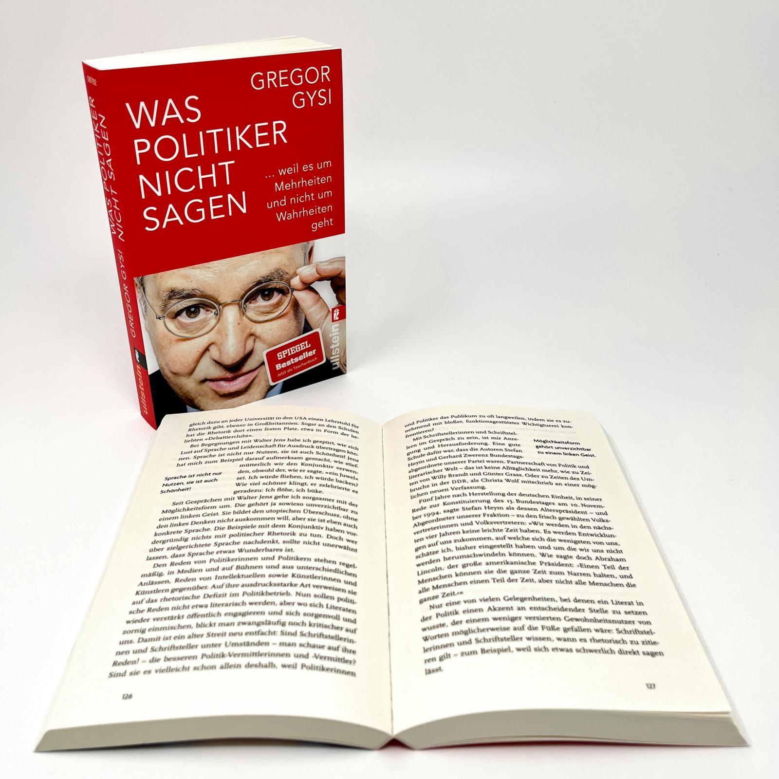Beispielinhalt (Bild) Was Politiker nicht sagen