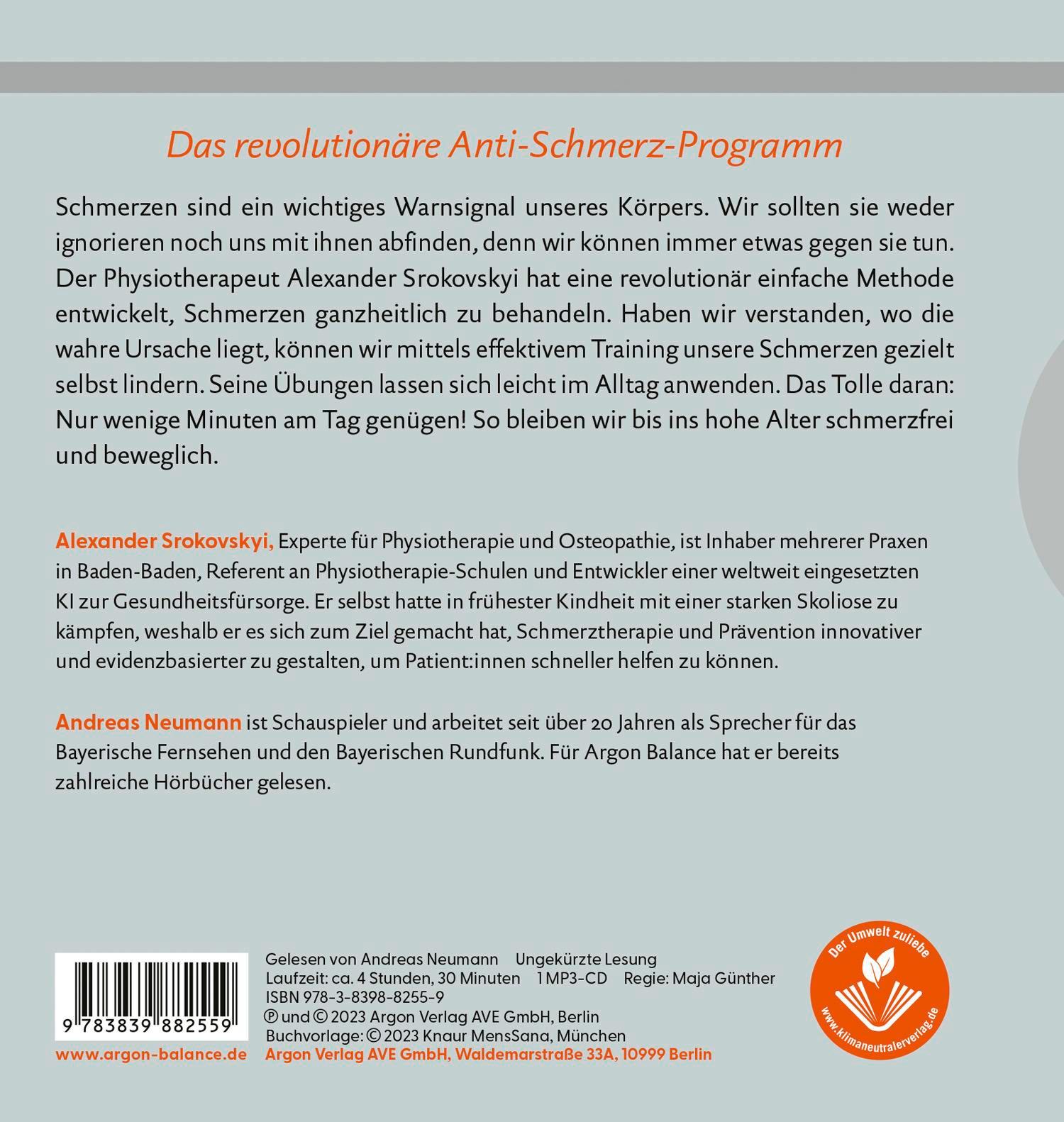Rückseitencover Das Schmerzfrei-Geheimnis