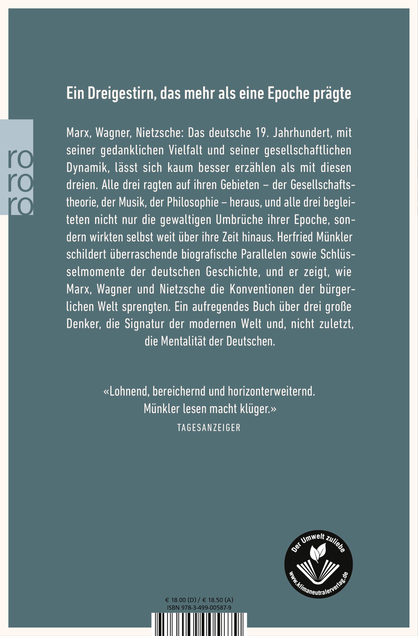 Rückseitencover Marx, Wagner, Nietzsche