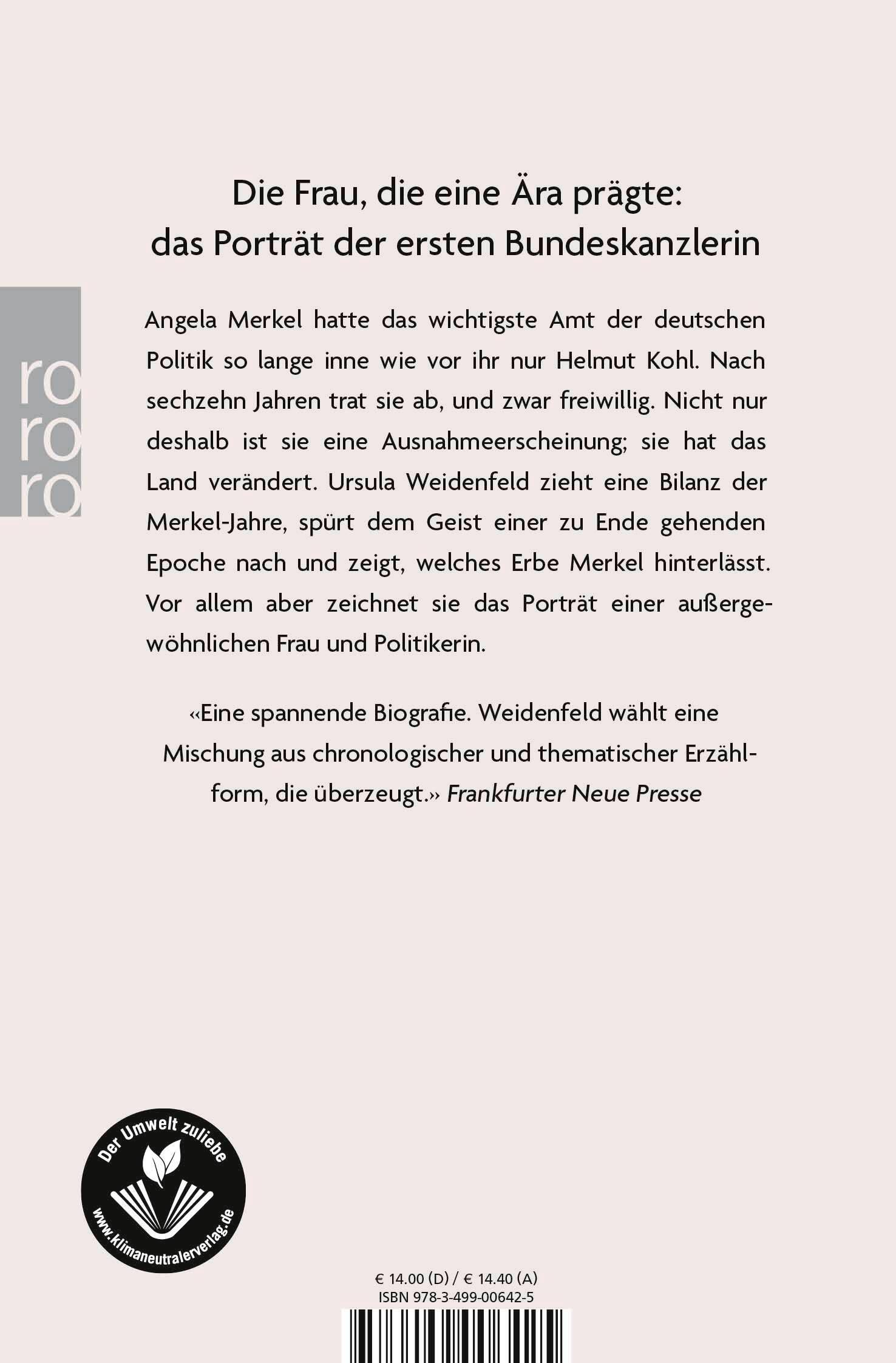 Rückseitencover Die Kanzlerin