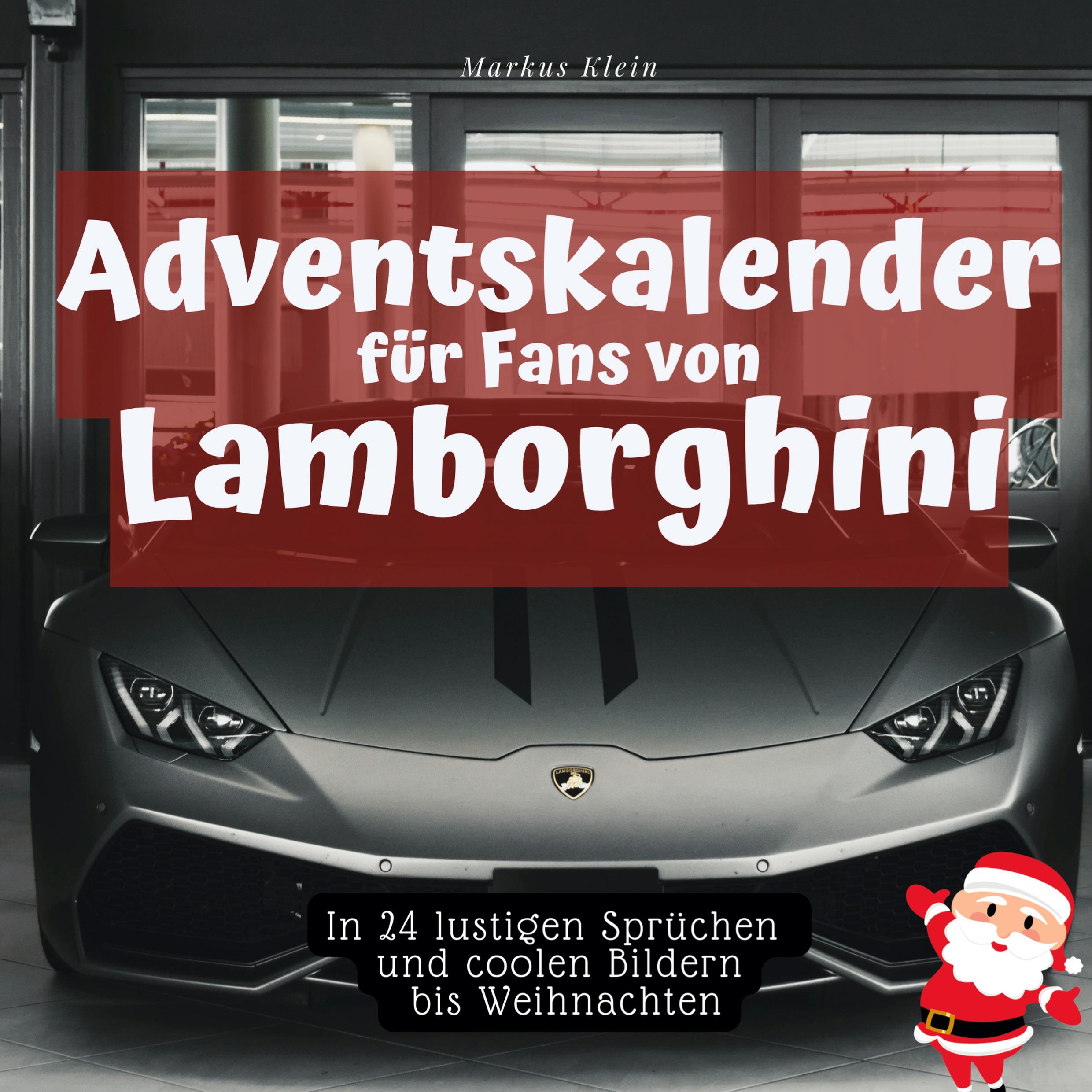 Vorderes Coverbild Adventskalender für Fans von Lamborghini