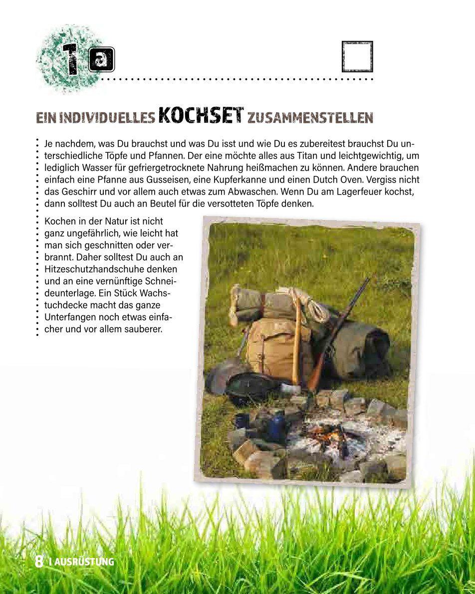 Beispielinhalt (Bild) Die Bucket List für echte Bushcrafter