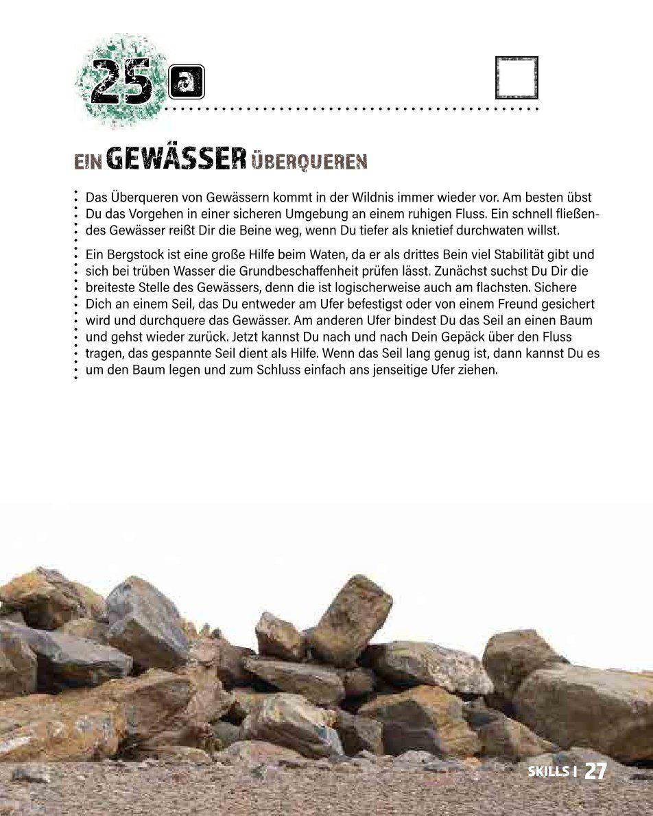 Beispielinhalt (Bild) Die Bucket List für echte Bushcrafter