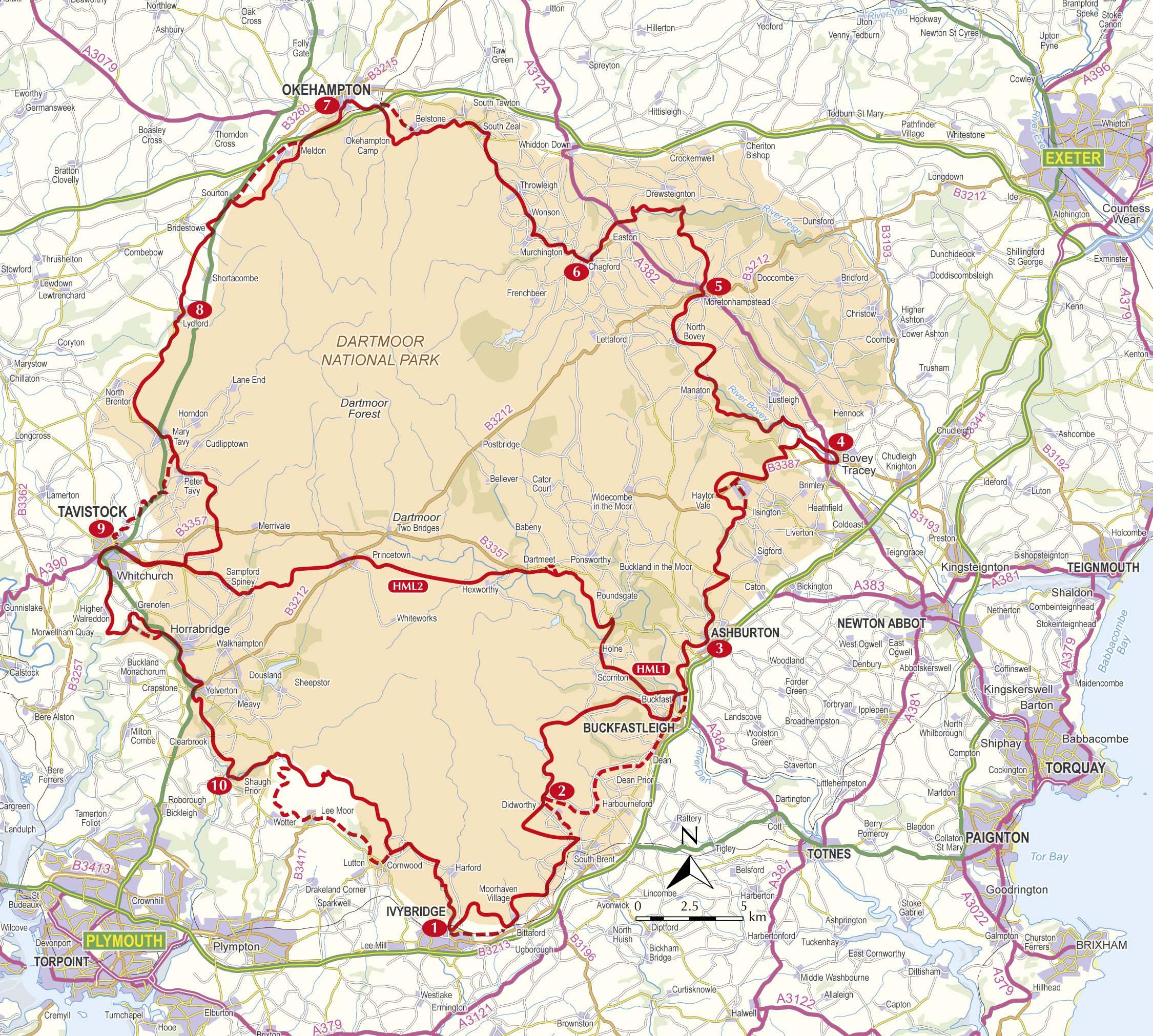 Beispielinhalt (Bild) Walking the Dartmoor Way