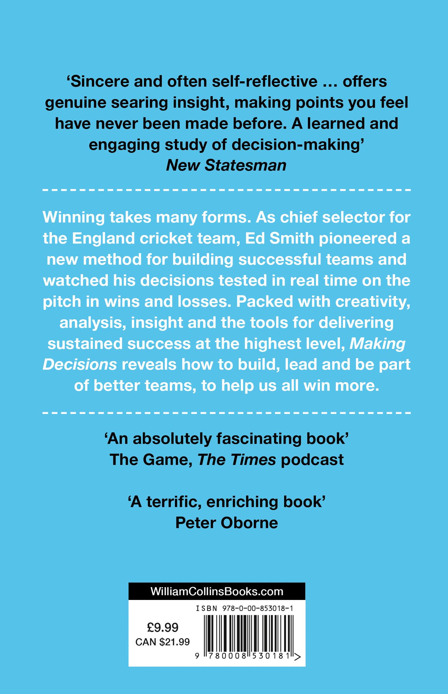 Rückseitencover Making Decisions