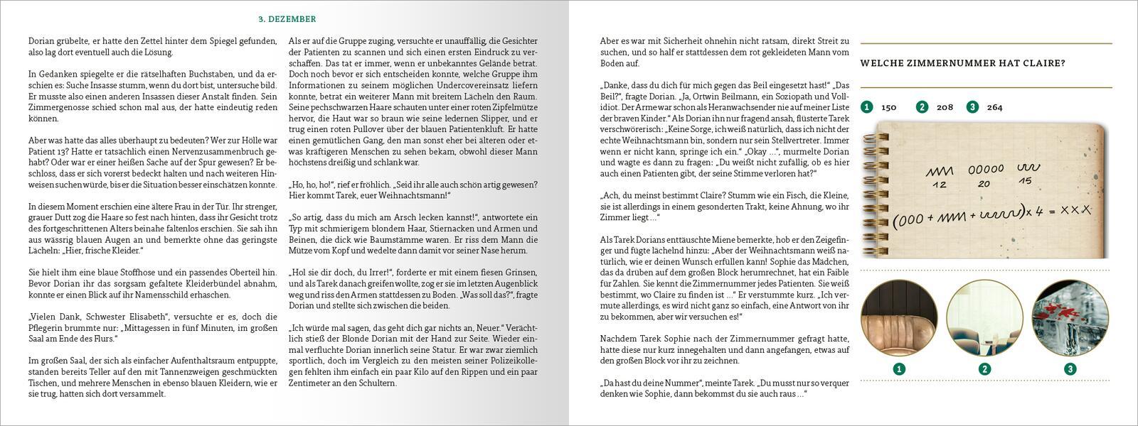 Beispielinhalt (Bild) Escape Room. Patient 13