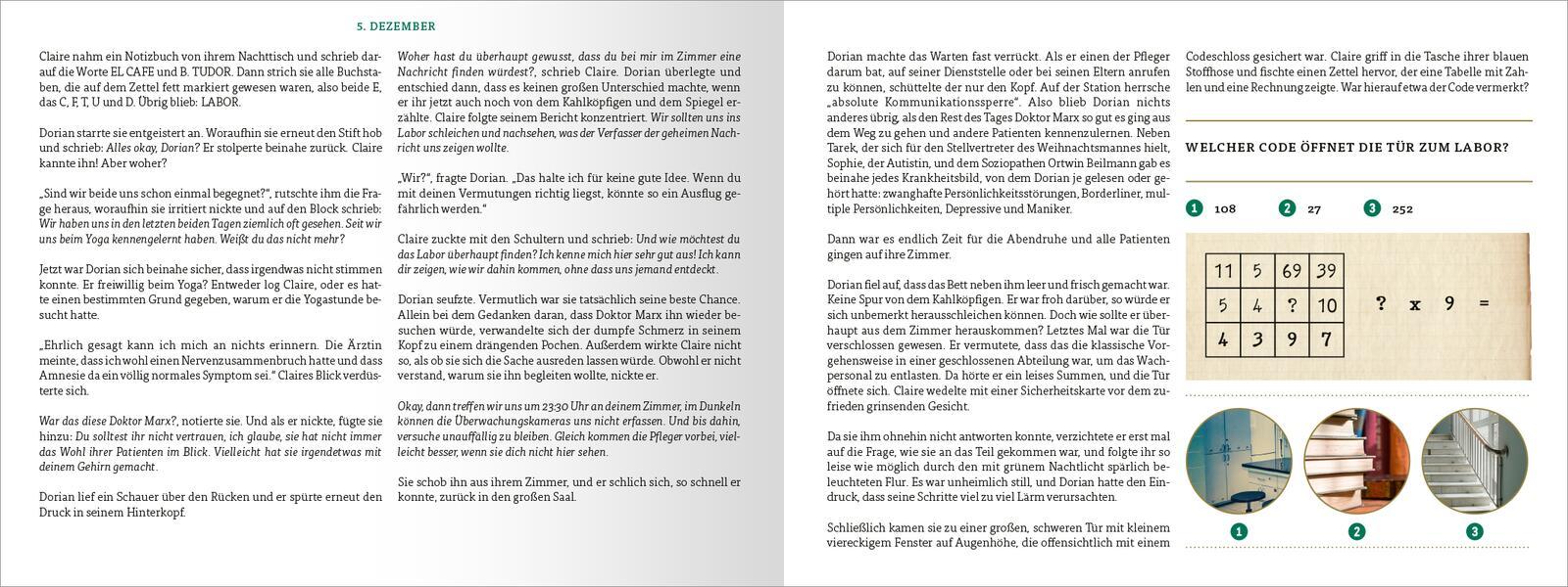 Beispielinhalt (Bild) Escape Room. Patient 13