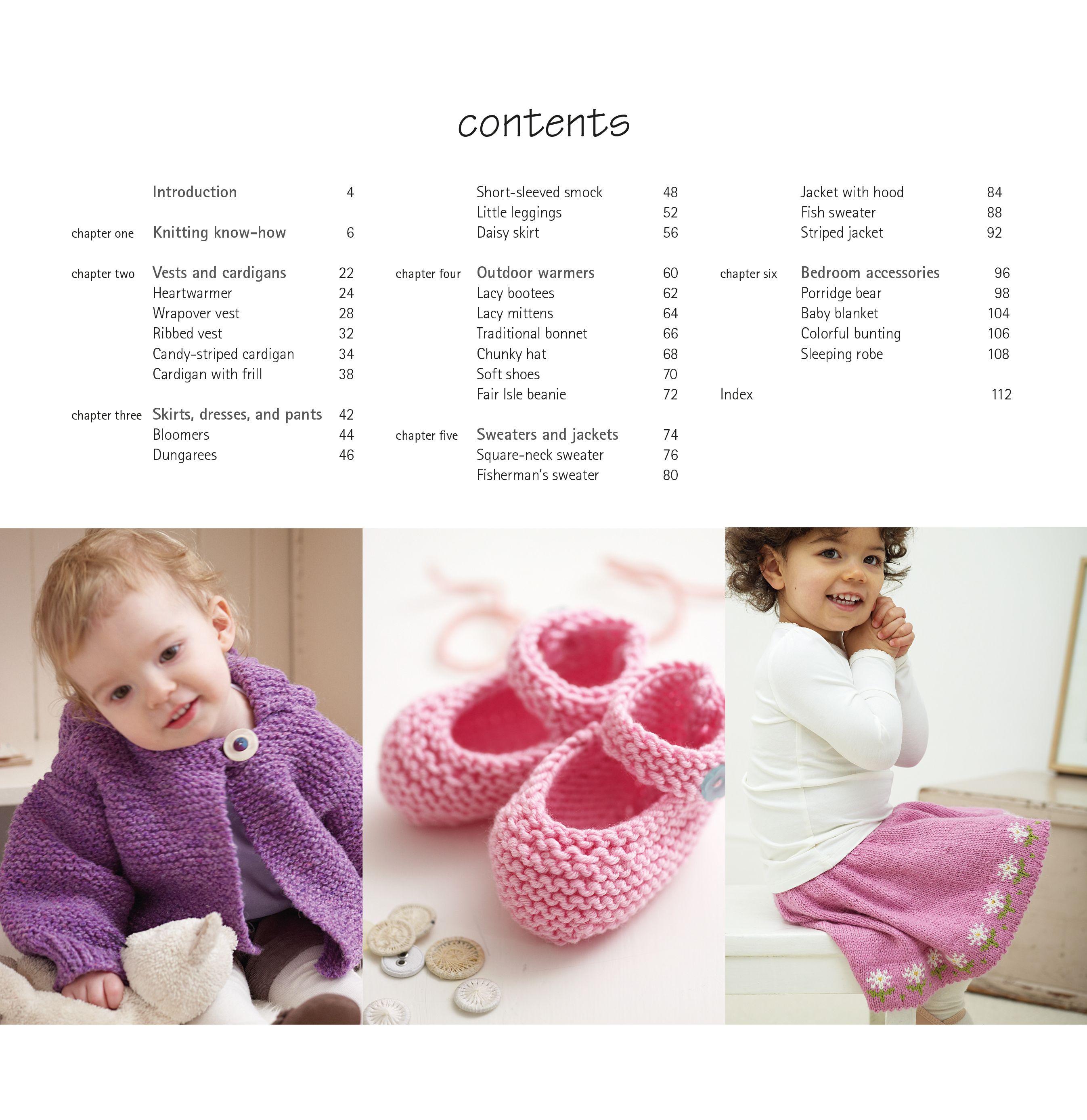 Beispielinhalt (Bild) Cute & Easy Baby Knits
