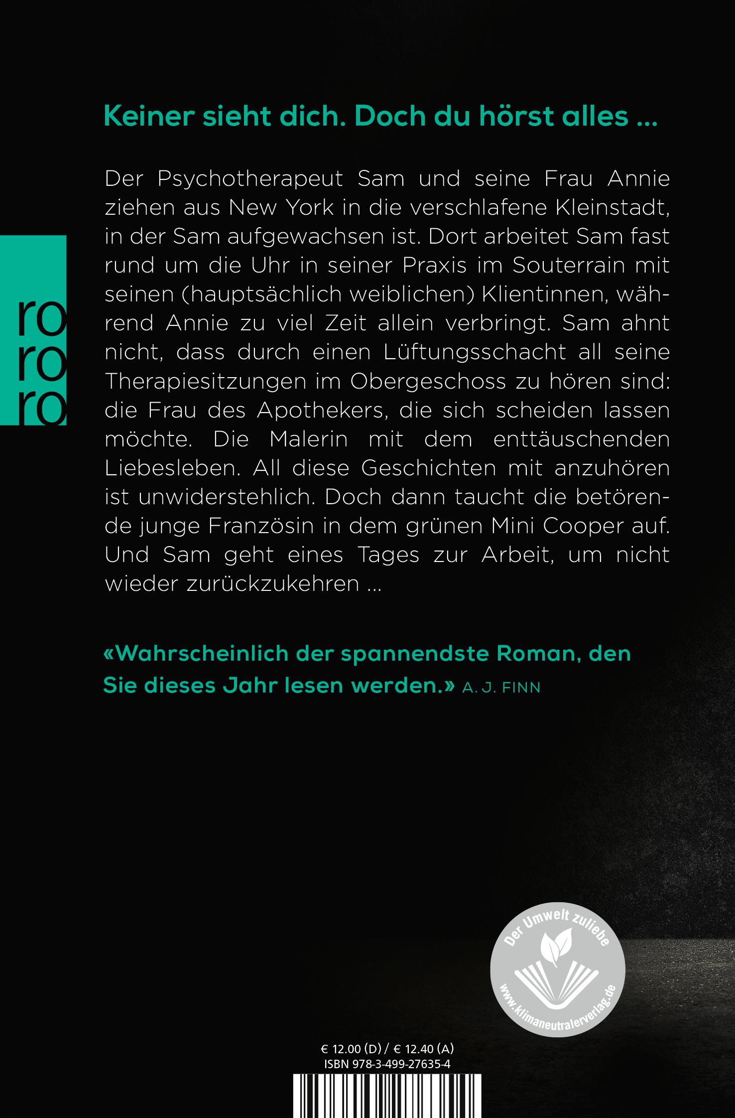 Rückseitencover Das Therapiezimmer