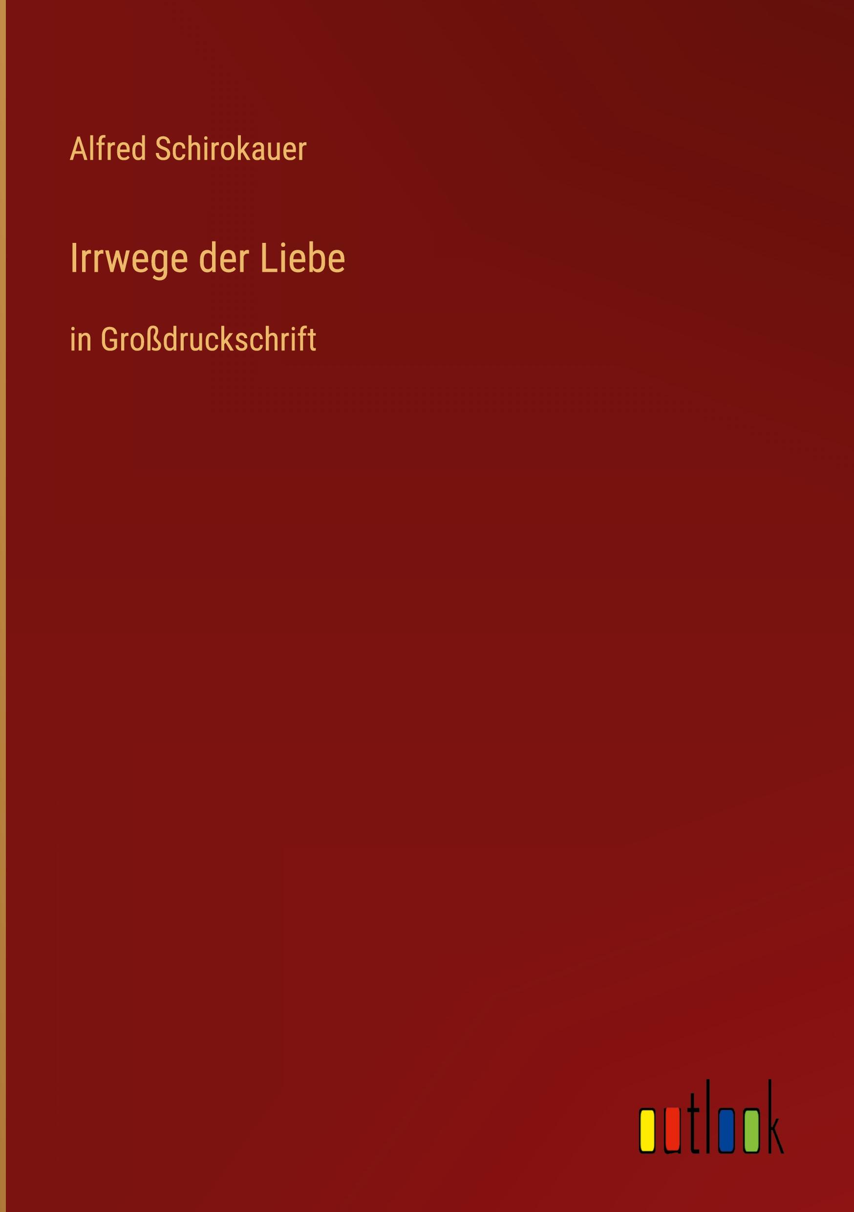 Vorderes Coverbild Irrwege der Liebe