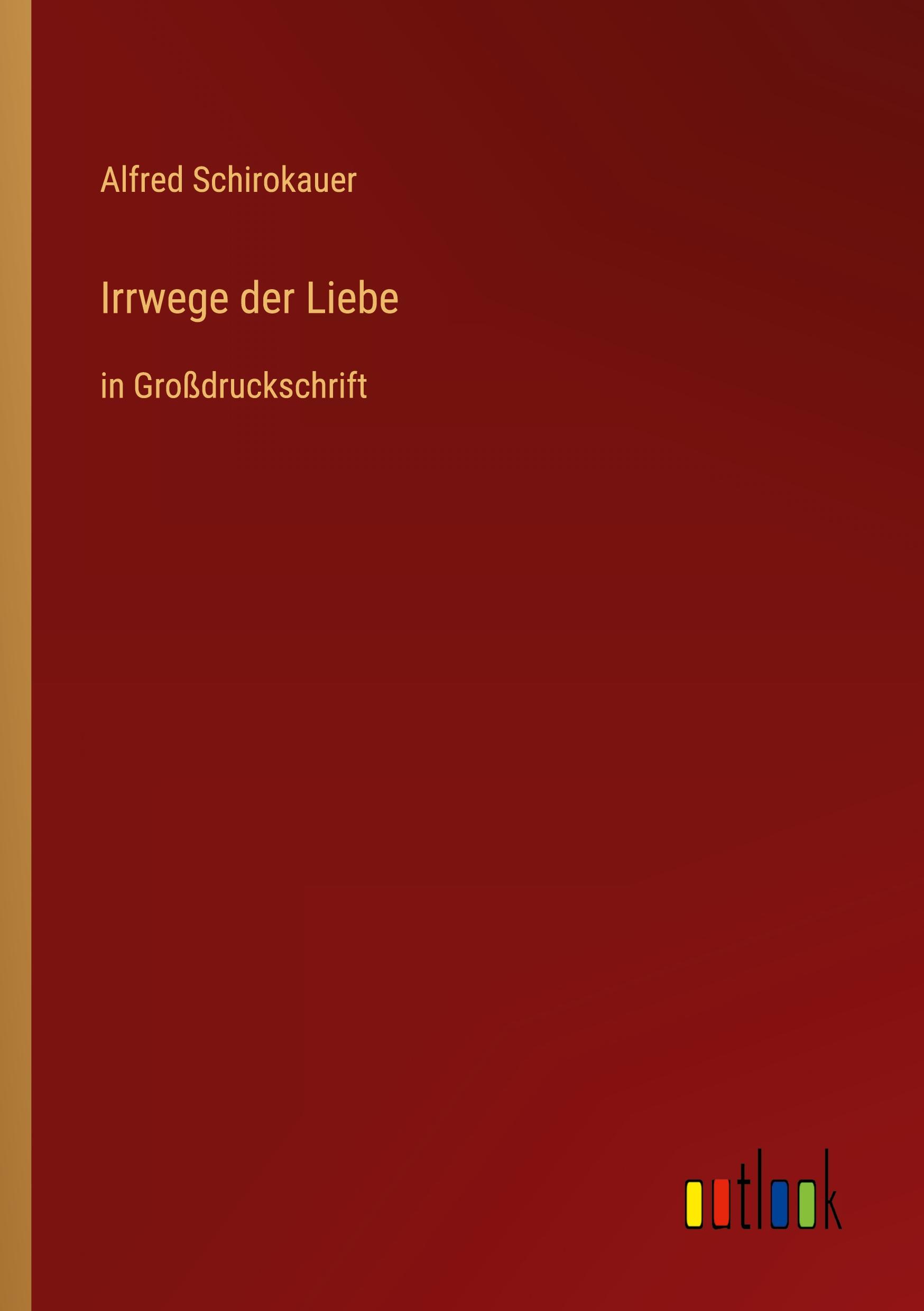 Vorderes Coverbild Irrwege der Liebe