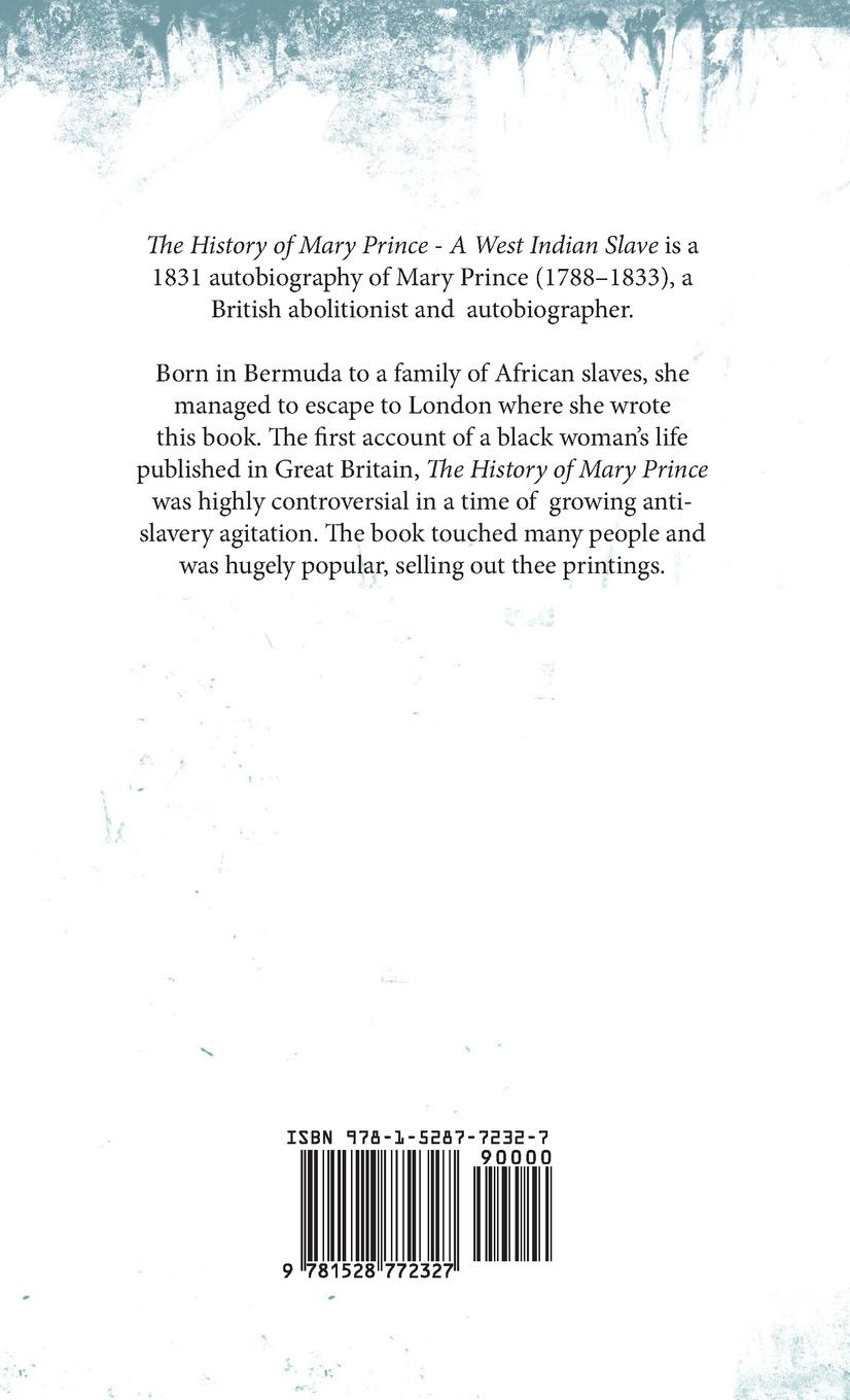 Rückseitencover History of Mary Prince