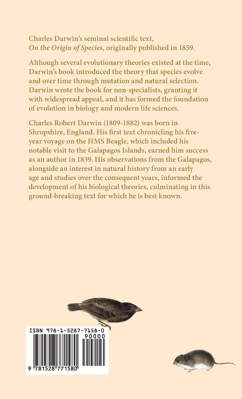 Rückseitencover On the Origin of Species;Or; The Preservation of the Favoured Races in the Struggle for Life