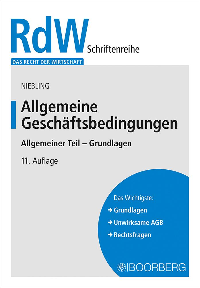 Vorderes Coverbild Allgemeine Geschäftsbedingungen
