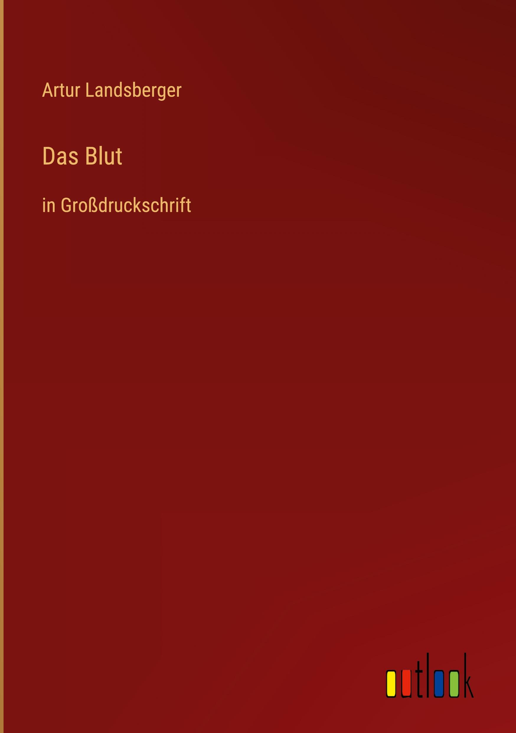 Vorderes Coverbild Das Blut