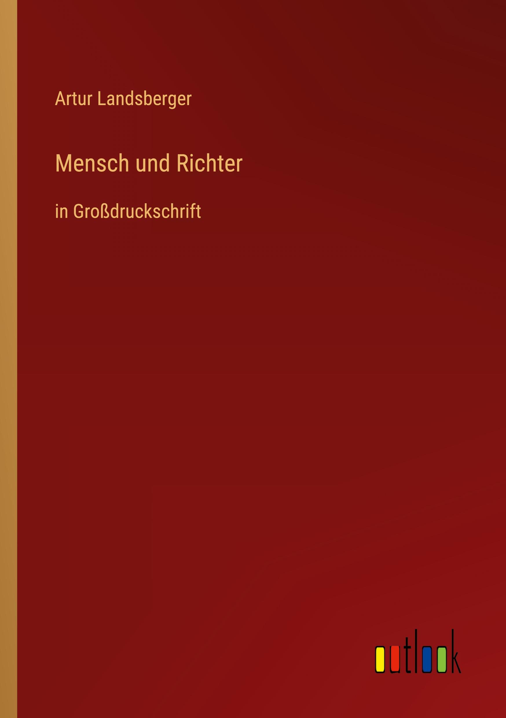 Vorderes Coverbild Mensch und Richter