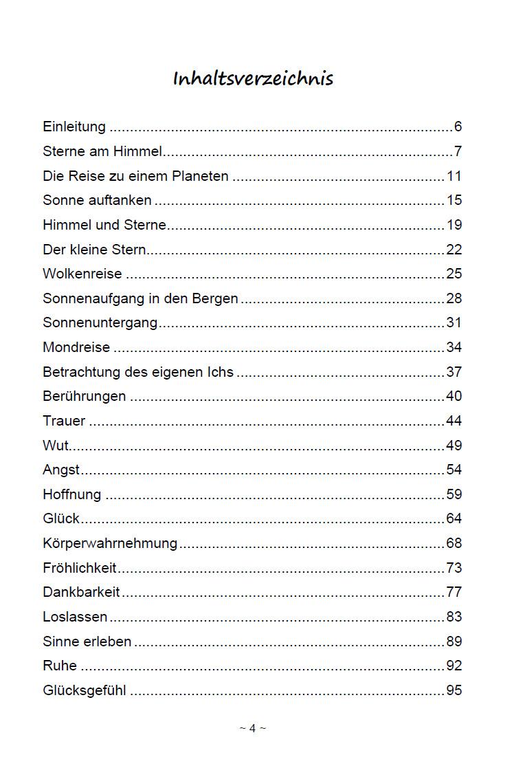 Beispielinhalt (Bild) Entspannungsgeschichten und die Welt der Gefühle