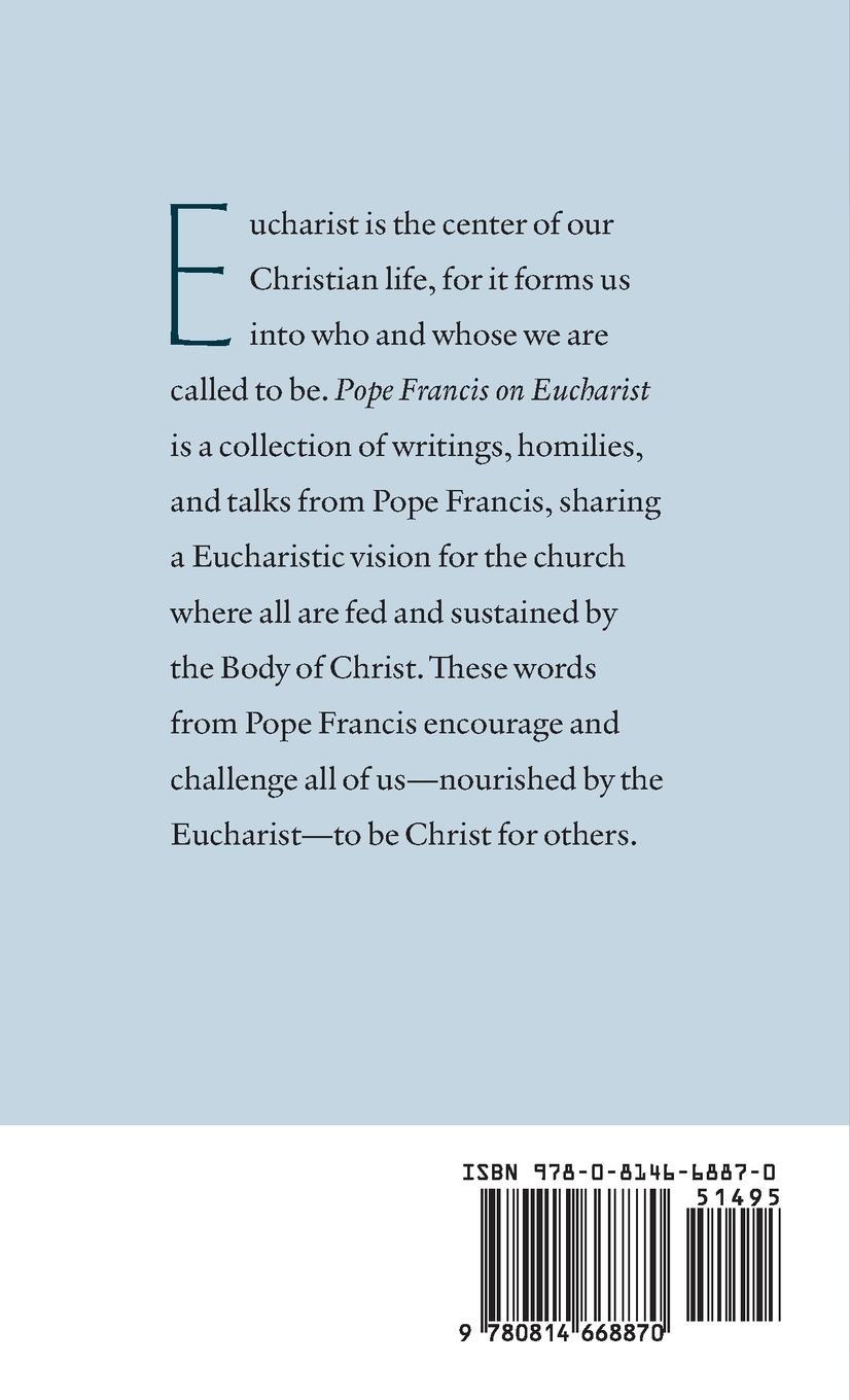 Rückseitencover Pope Francis on Eucharist