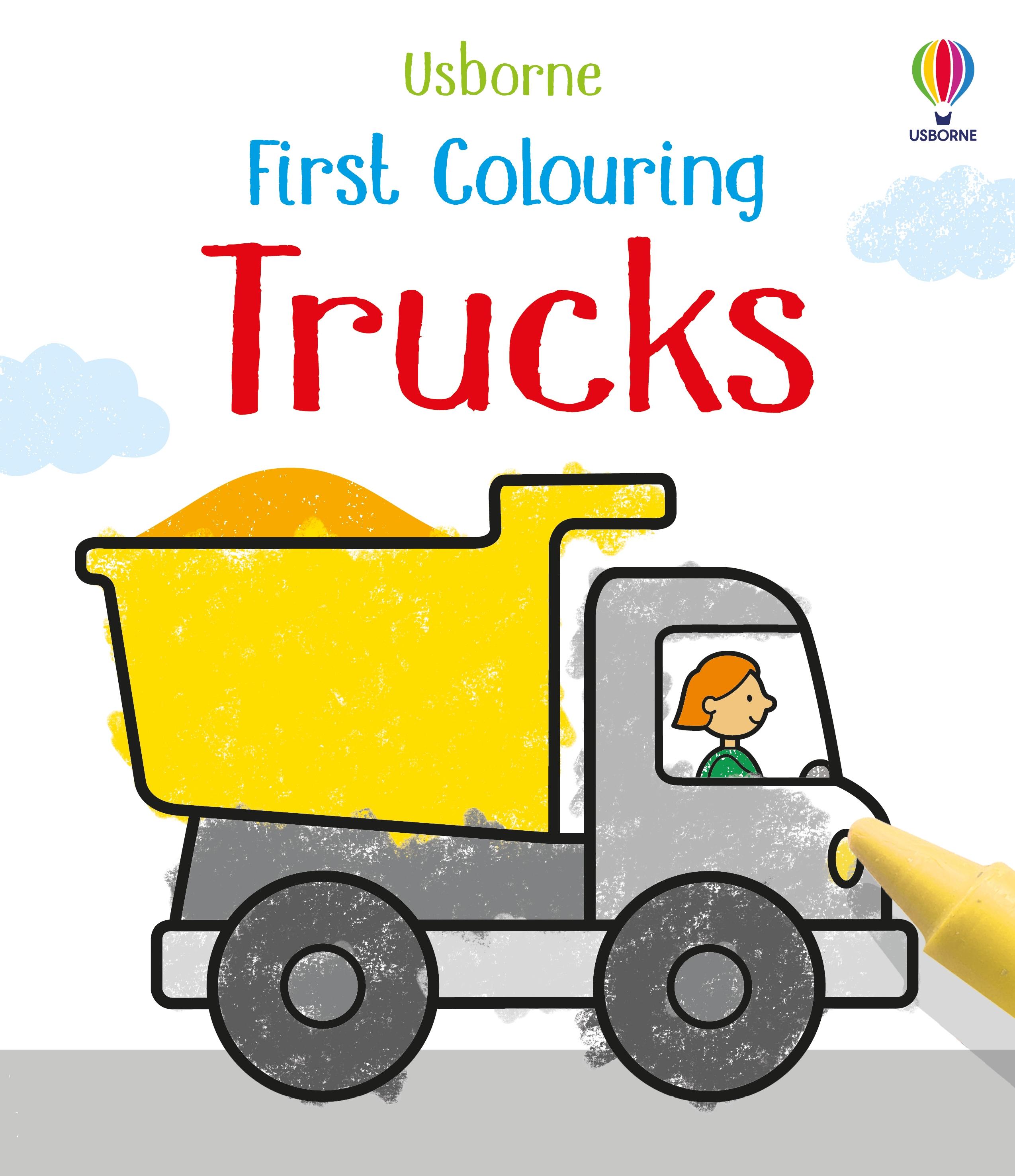 Vorderes Coverbild First Colouring Trucks