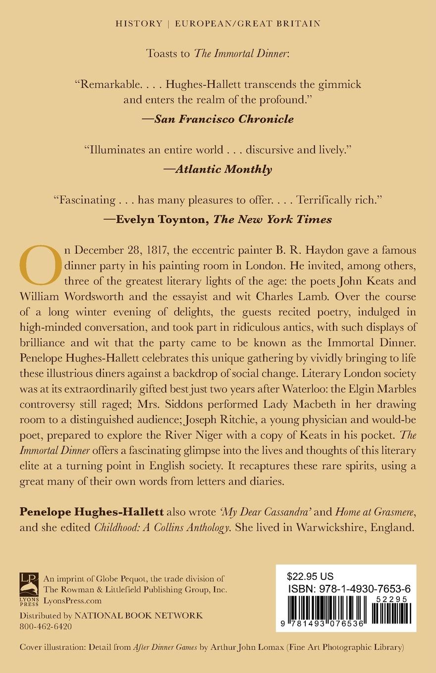 Rückseitencover The Immortal Dinner