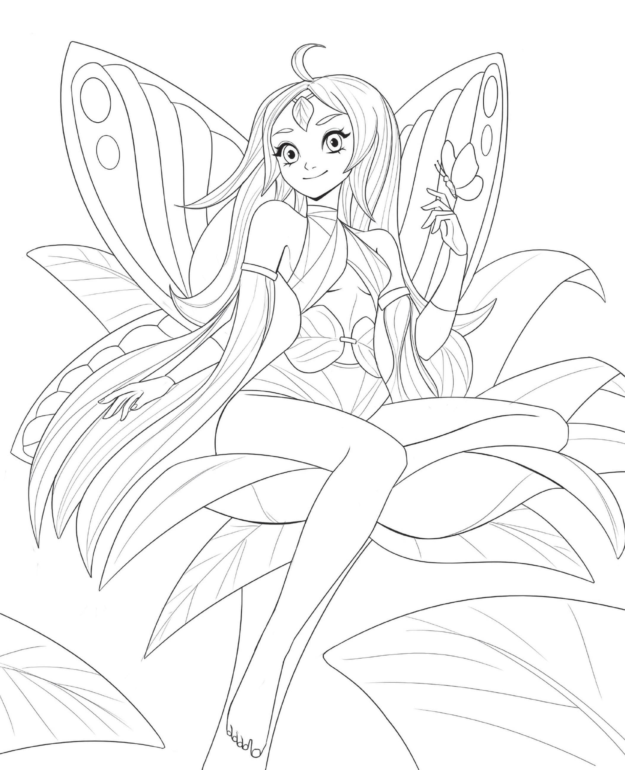 Beispielinhalt (Bild) The Magical Girl's Self-Care Coloring Book