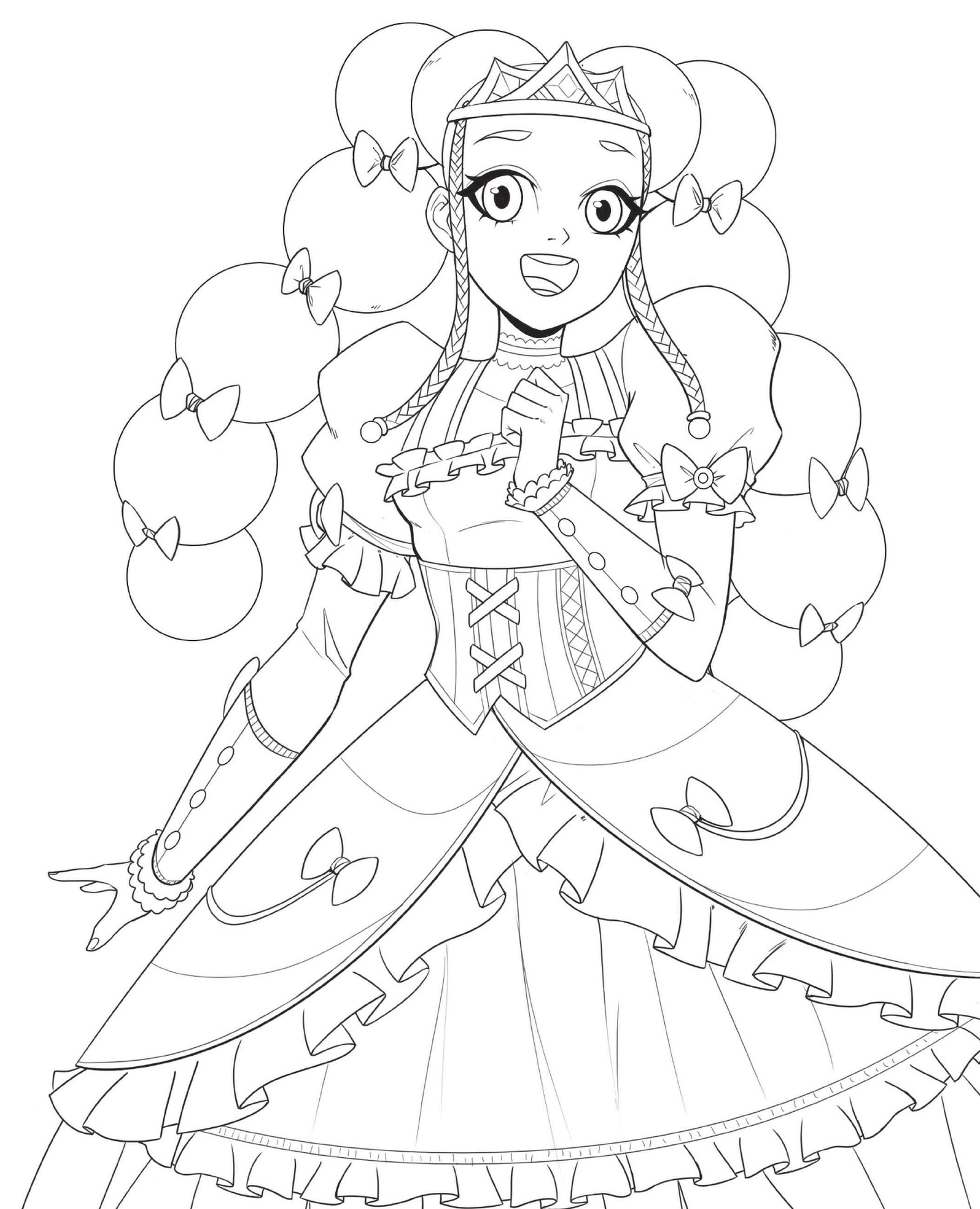 Beispielinhalt (Bild) The Magical Girl's Self-Care Coloring Book