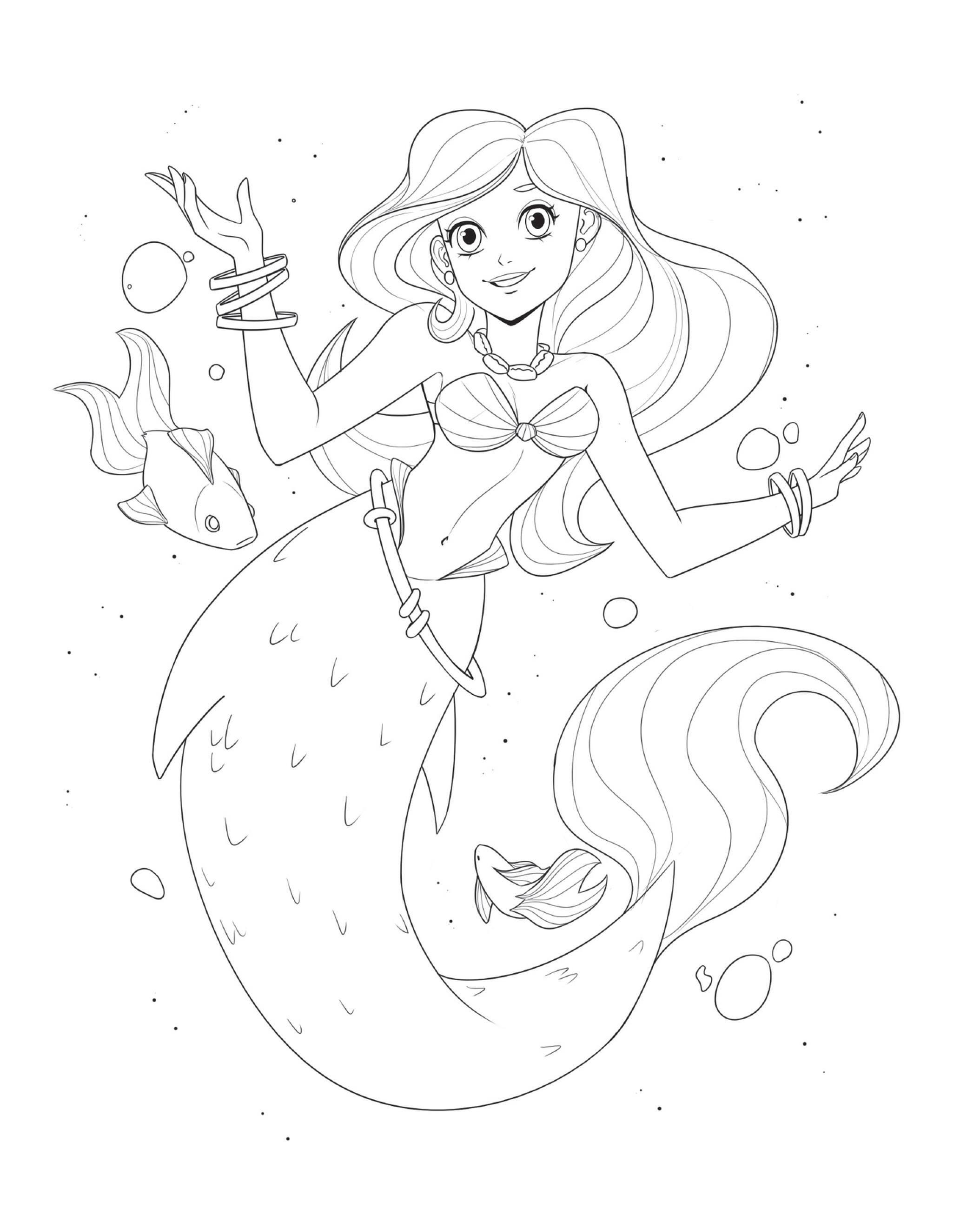 Beispielinhalt (Bild) The Magical Girl's Self-Care Coloring Book