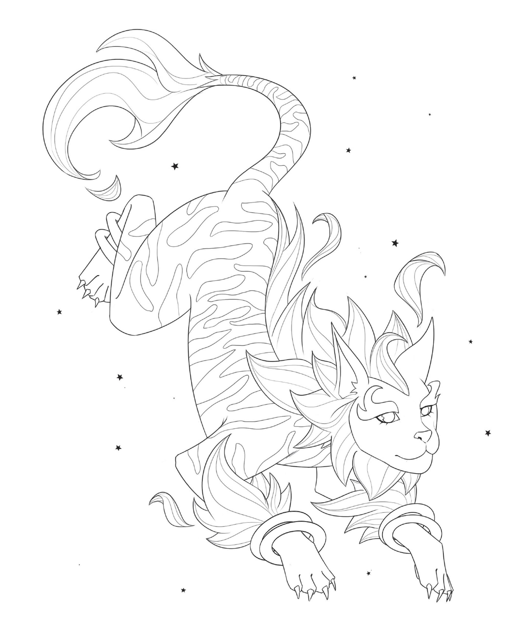 Beispielinhalt (Bild) The Magical Girl's Self-Care Coloring Book