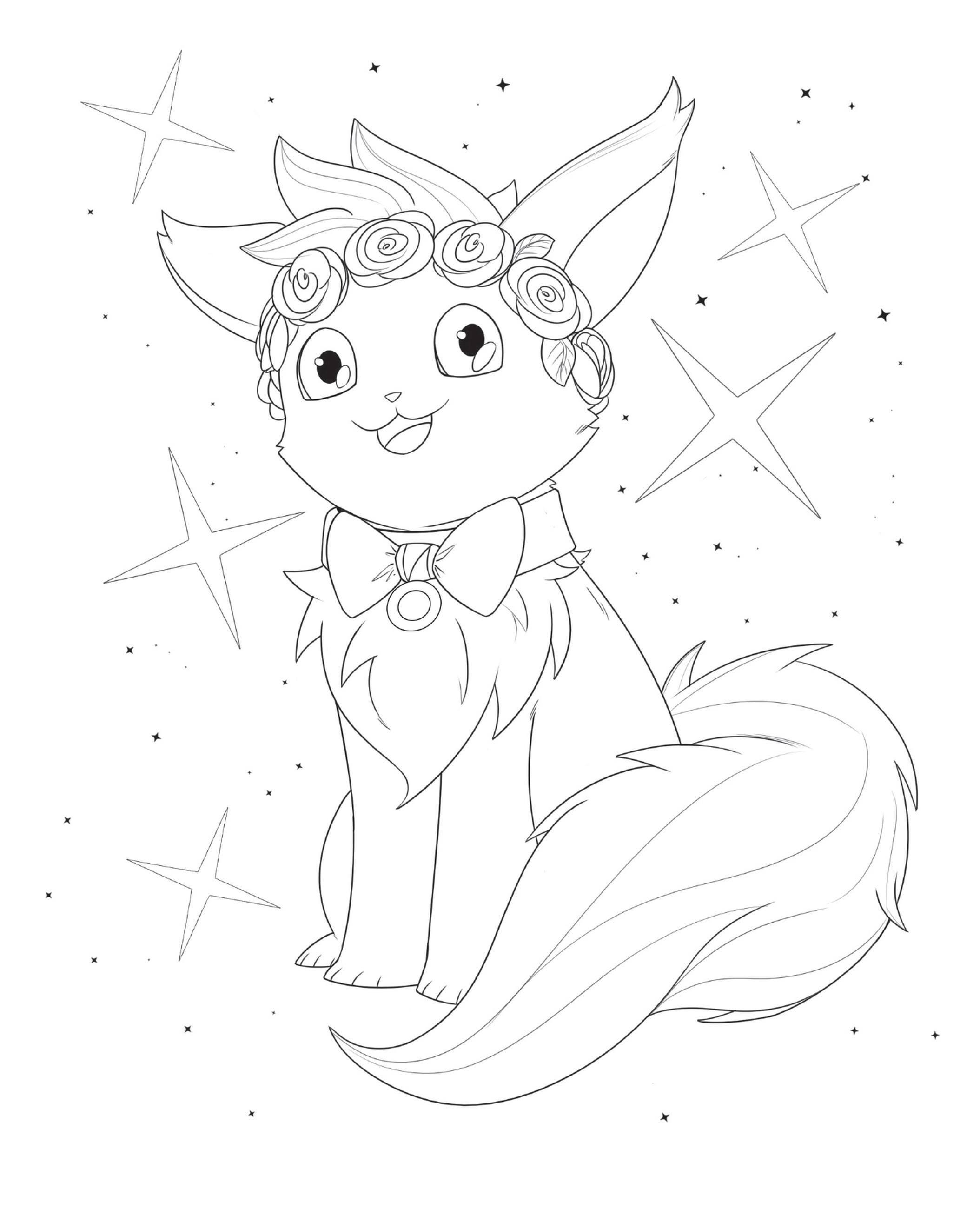 Beispielinhalt (Bild) The Magical Girl's Self-Care Coloring Book