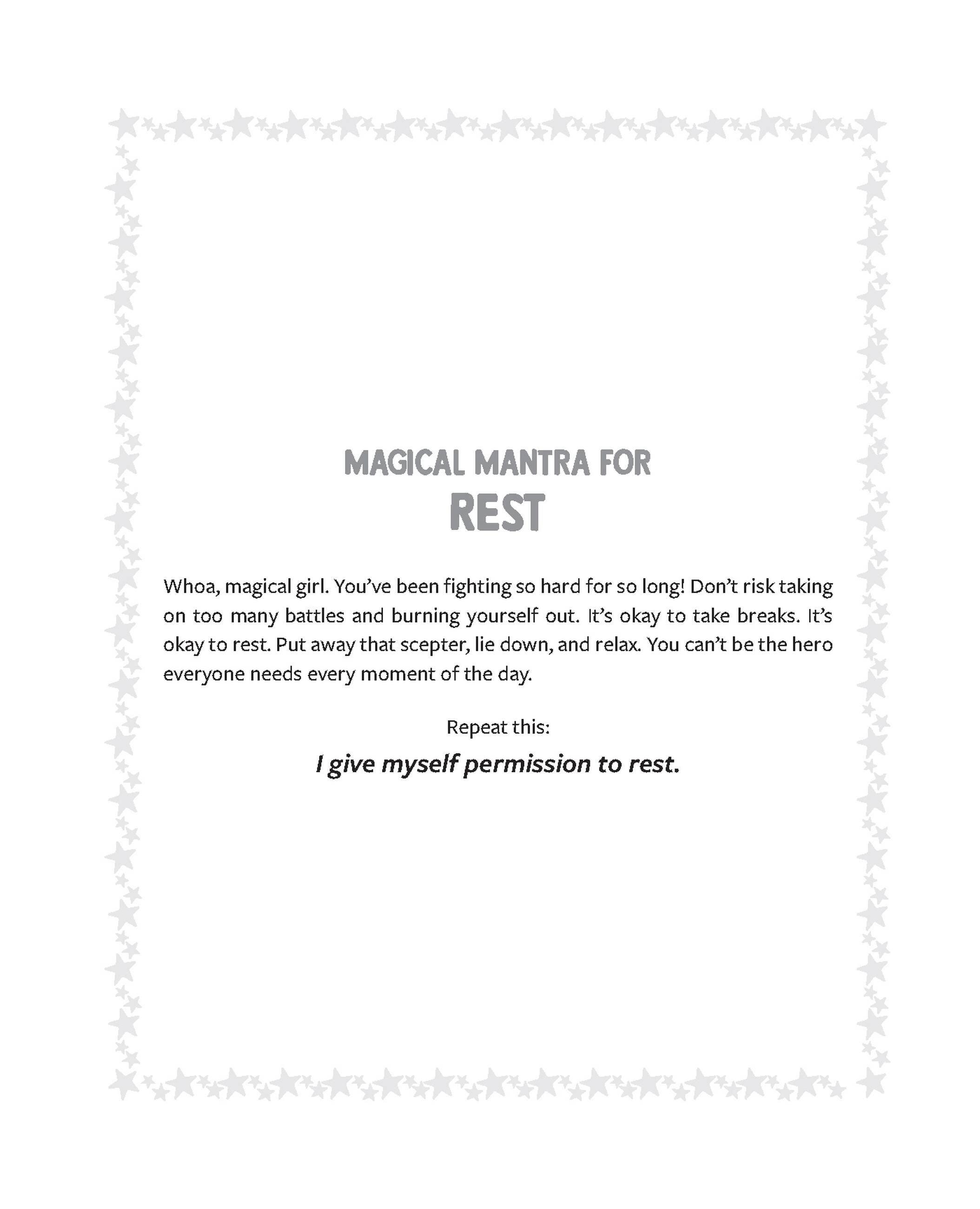 Beispielinhalt (Bild) The Magical Girl's Self-Care Coloring Book