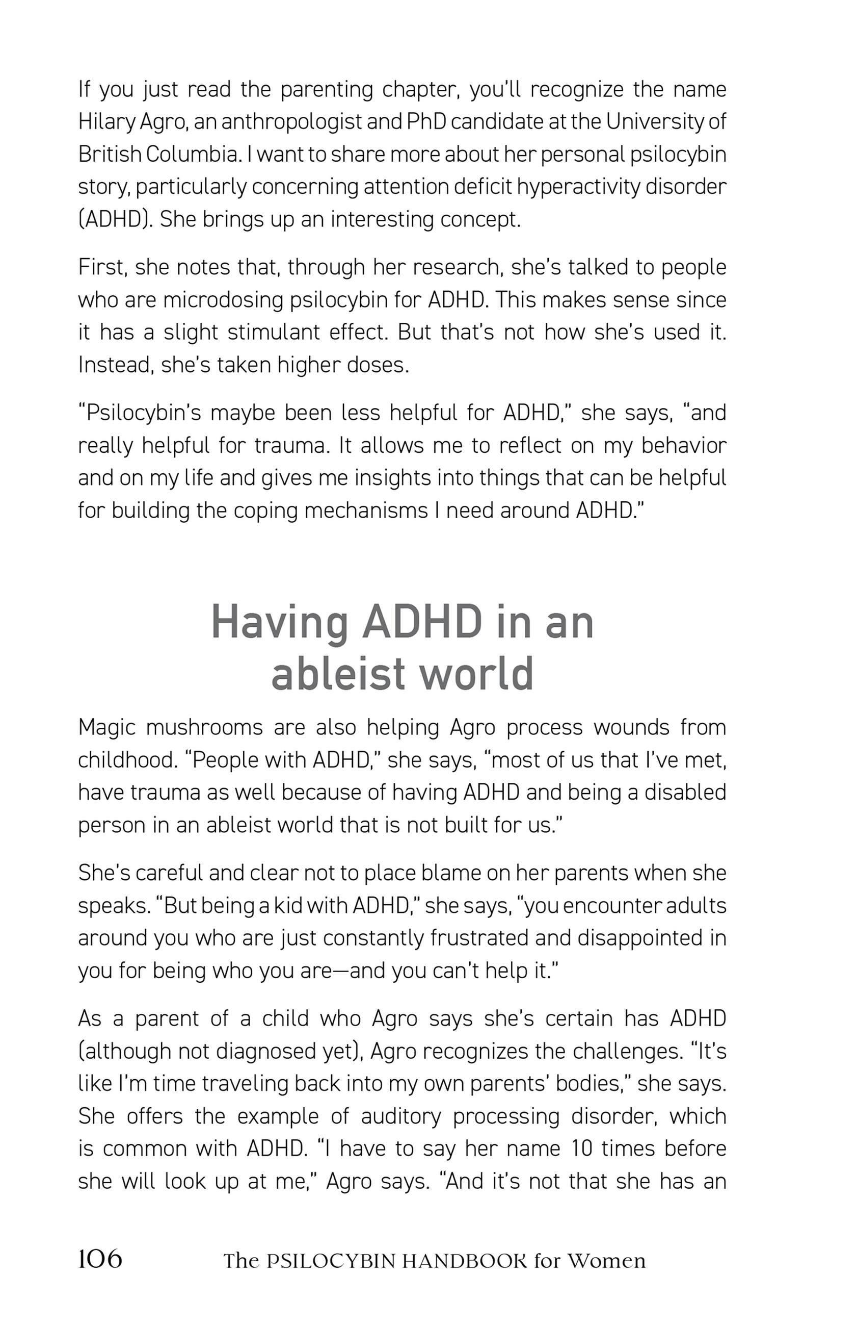 Beispielinhalt (Bild) Psilocybin Handbook for Women