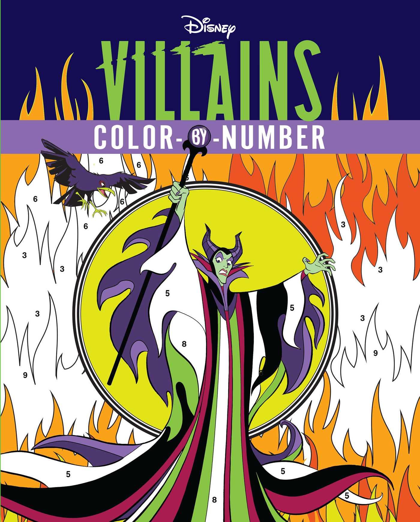 Vorderes Coverbild Disney Villains Color-By-Number