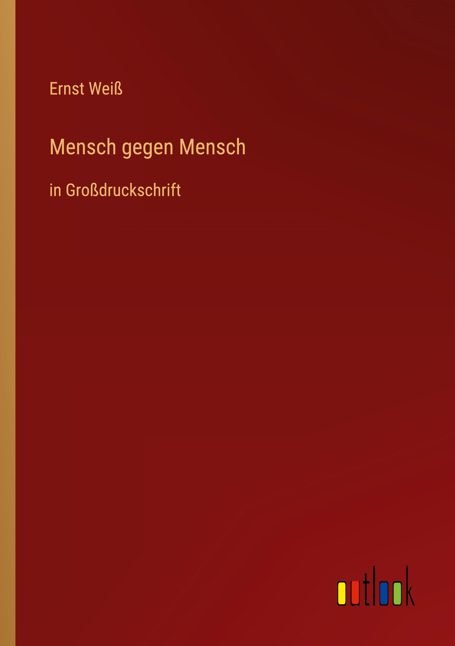 Vorderes Coverbild Mensch gegen Mensch