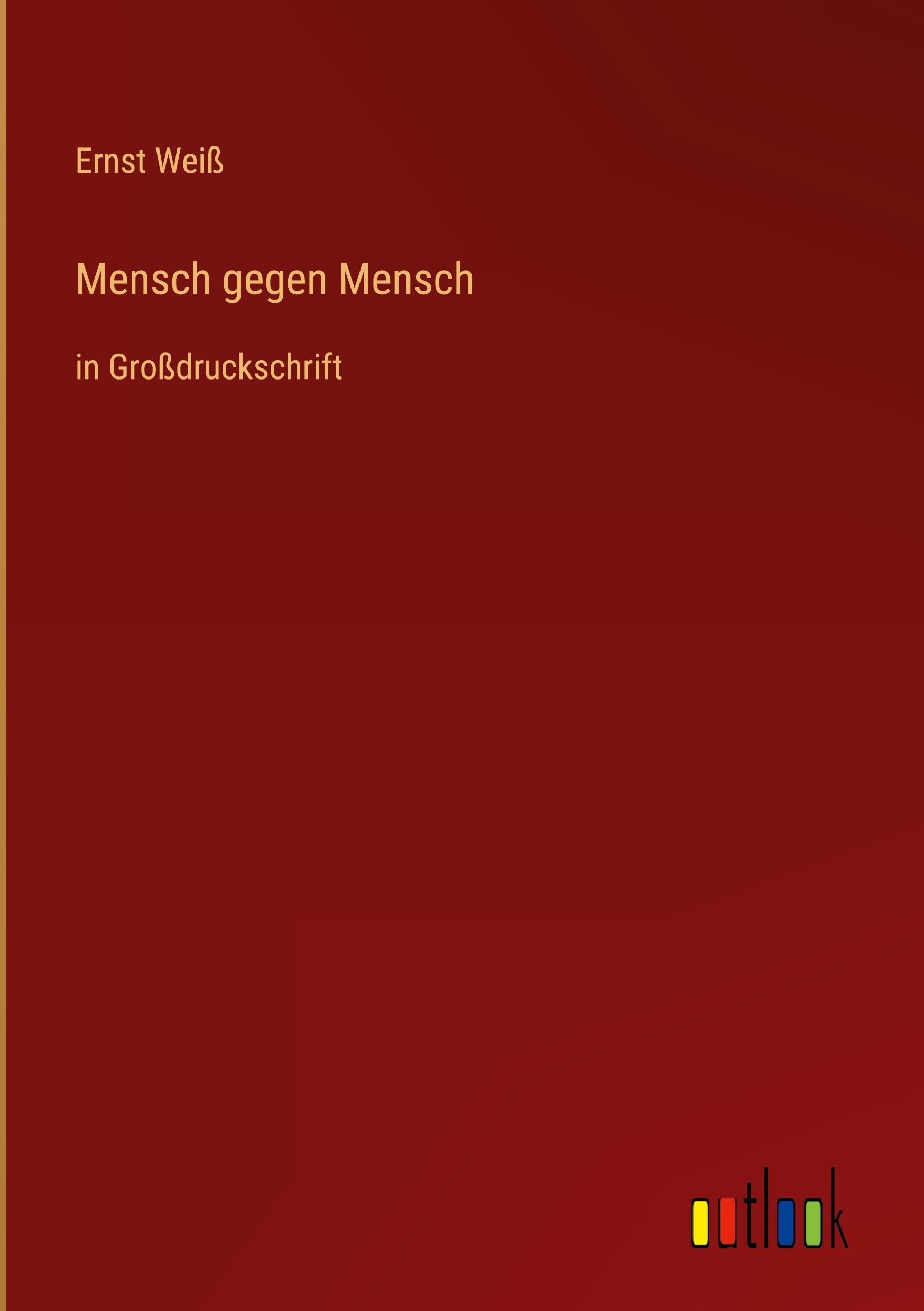 Vorderes Coverbild Mensch gegen Mensch