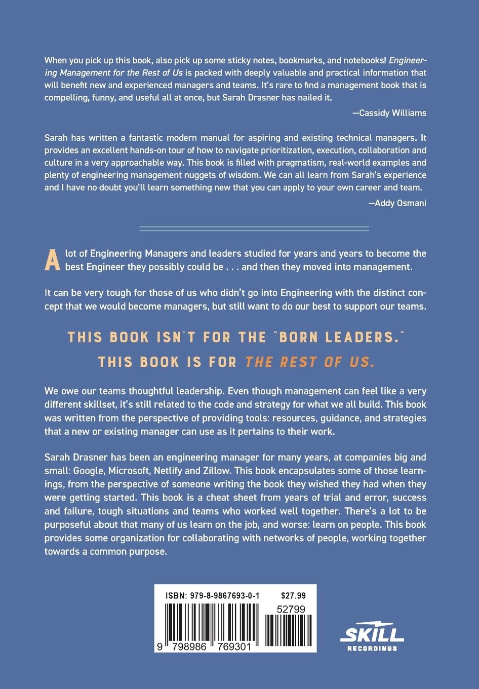 Rückseitencover Engineering Management for the Rest of Us