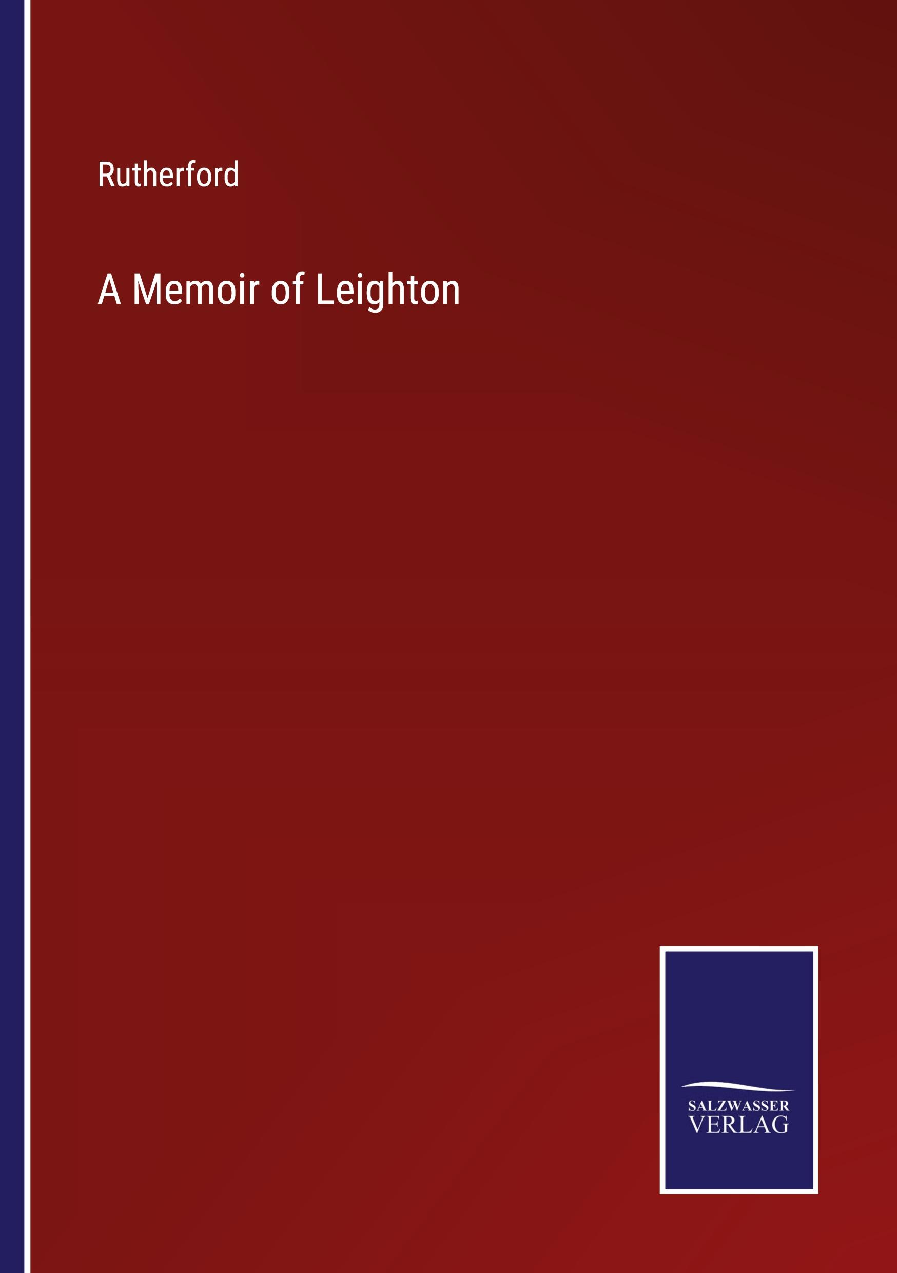Vorderes Coverbild A Memoir of Leighton