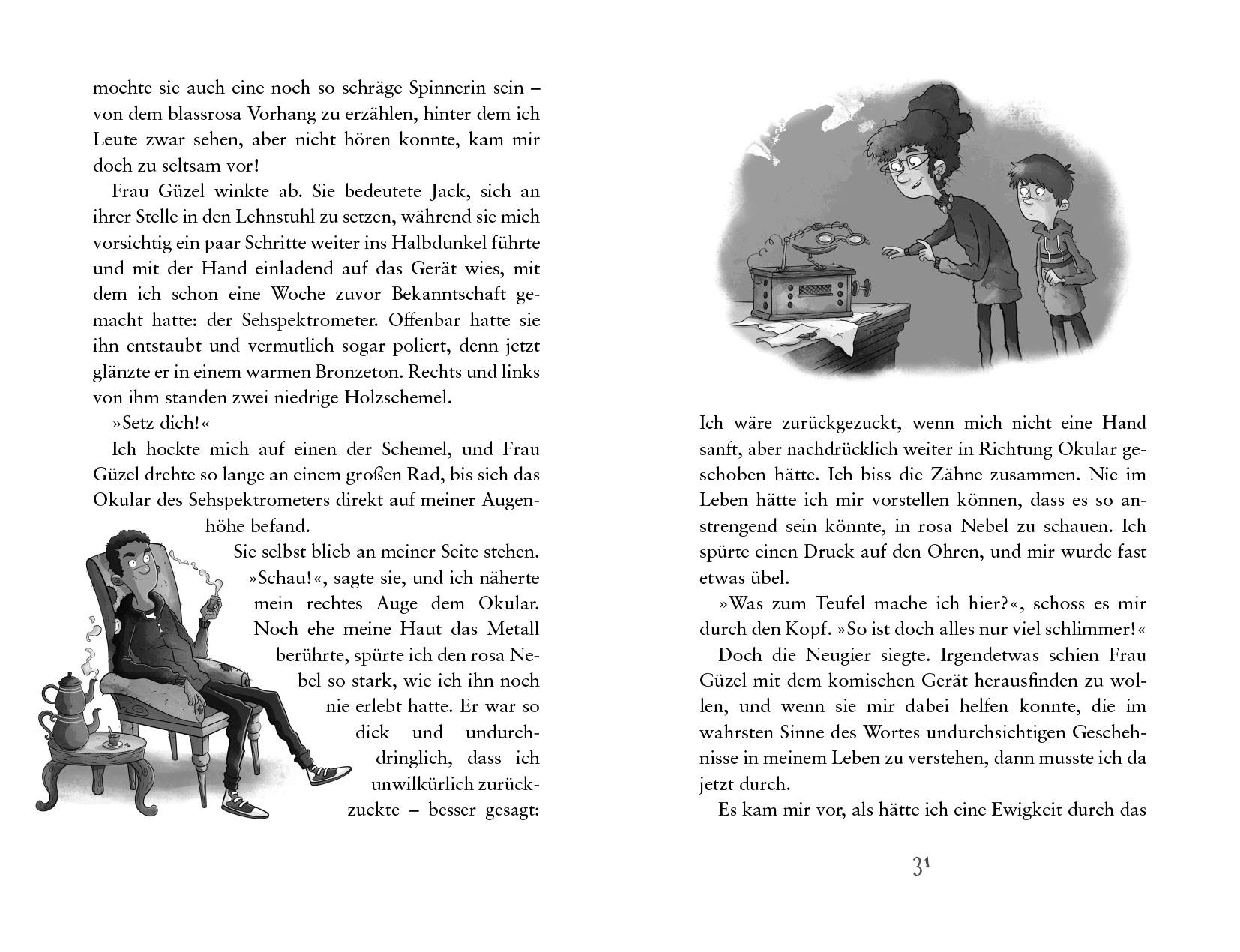 Beispielinhalt (Bild) Die Schule der mittelguten Zauberer - Wirbel um den Neuen