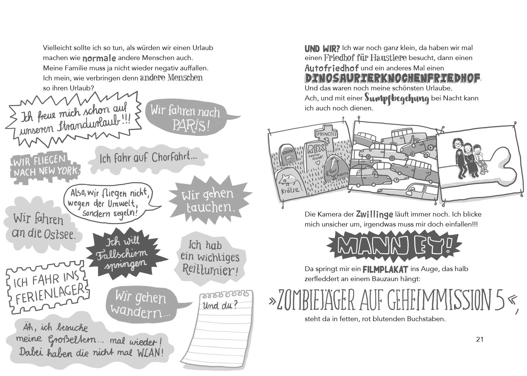 Beispielinhalt (Bild) Unheimlich unheimlich - Urlaubschaos mit Ruby Black