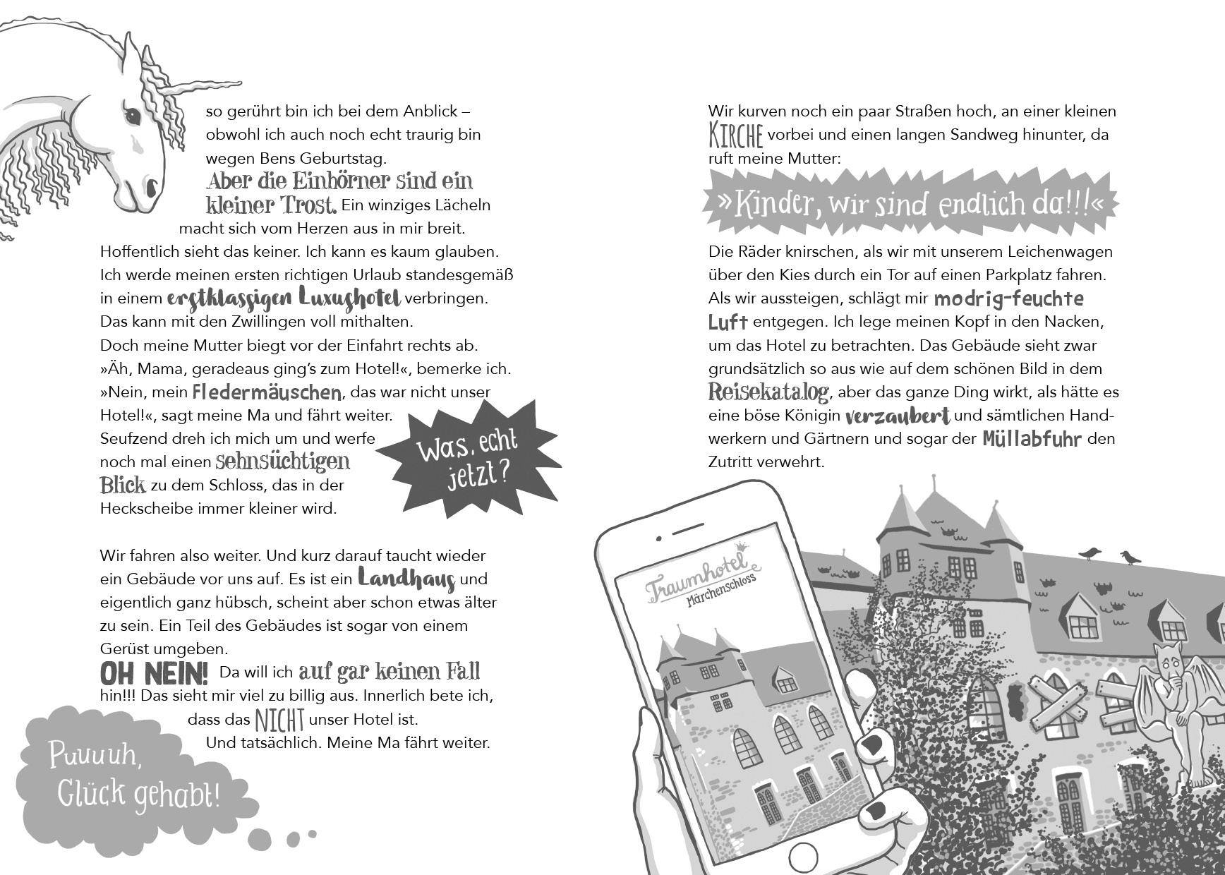 Beispielinhalt (Bild) Unheimlich unheimlich - Urlaubschaos mit Ruby Black