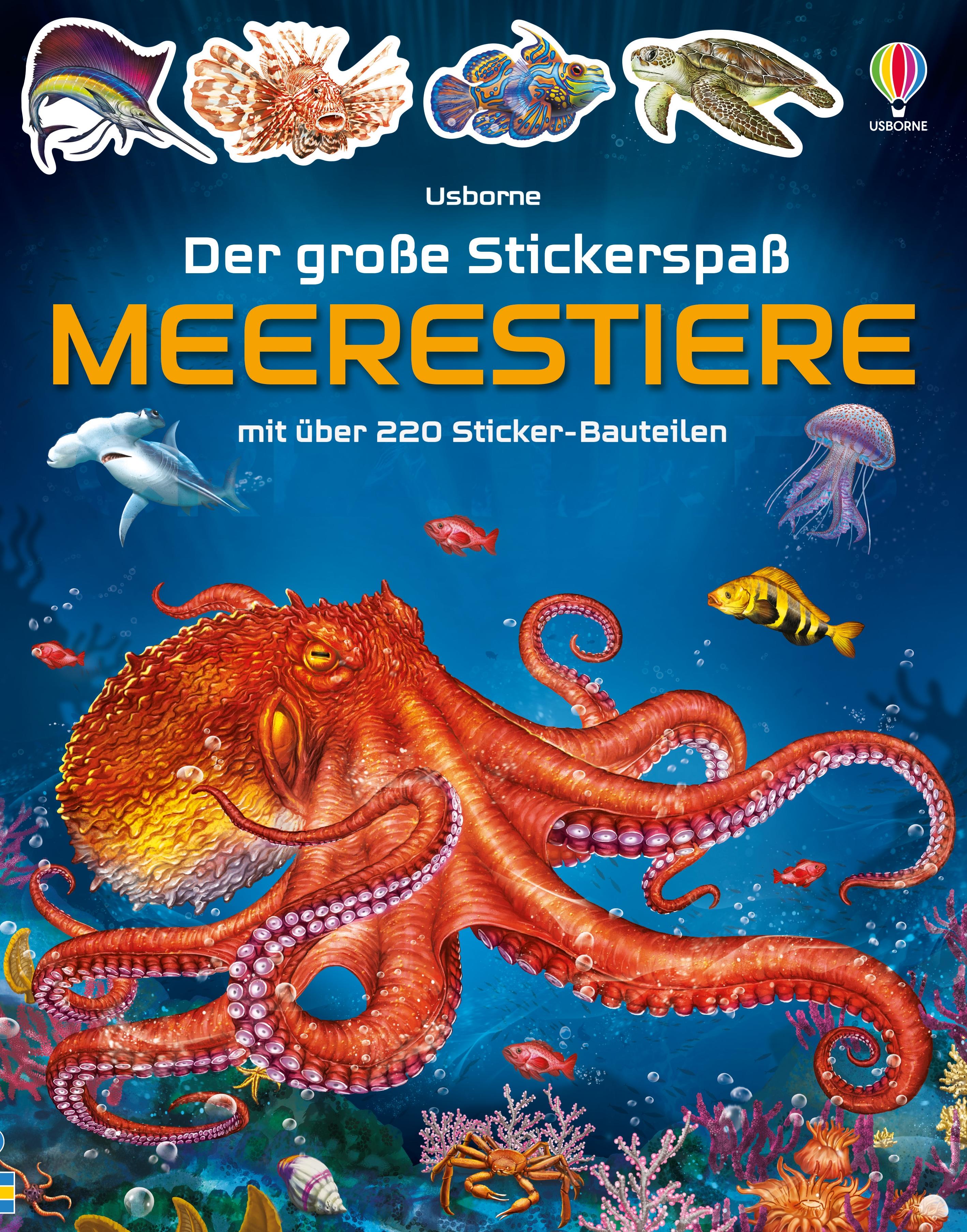 Vorderes Coverbild Der große Stickerspaß: Meerestiere