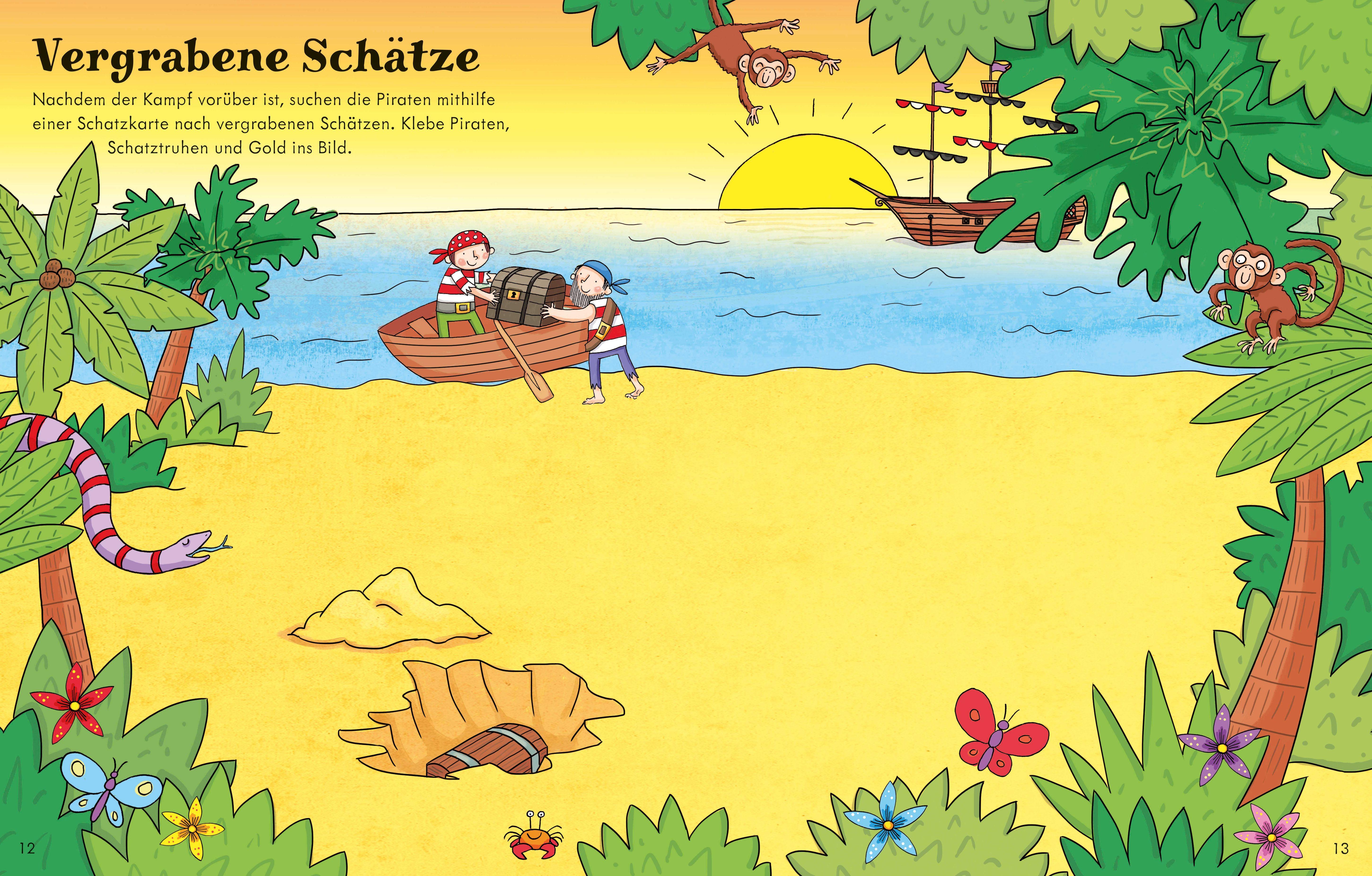Beispielinhalt (Bild) Mein erstes Stickerbuch: Piraten