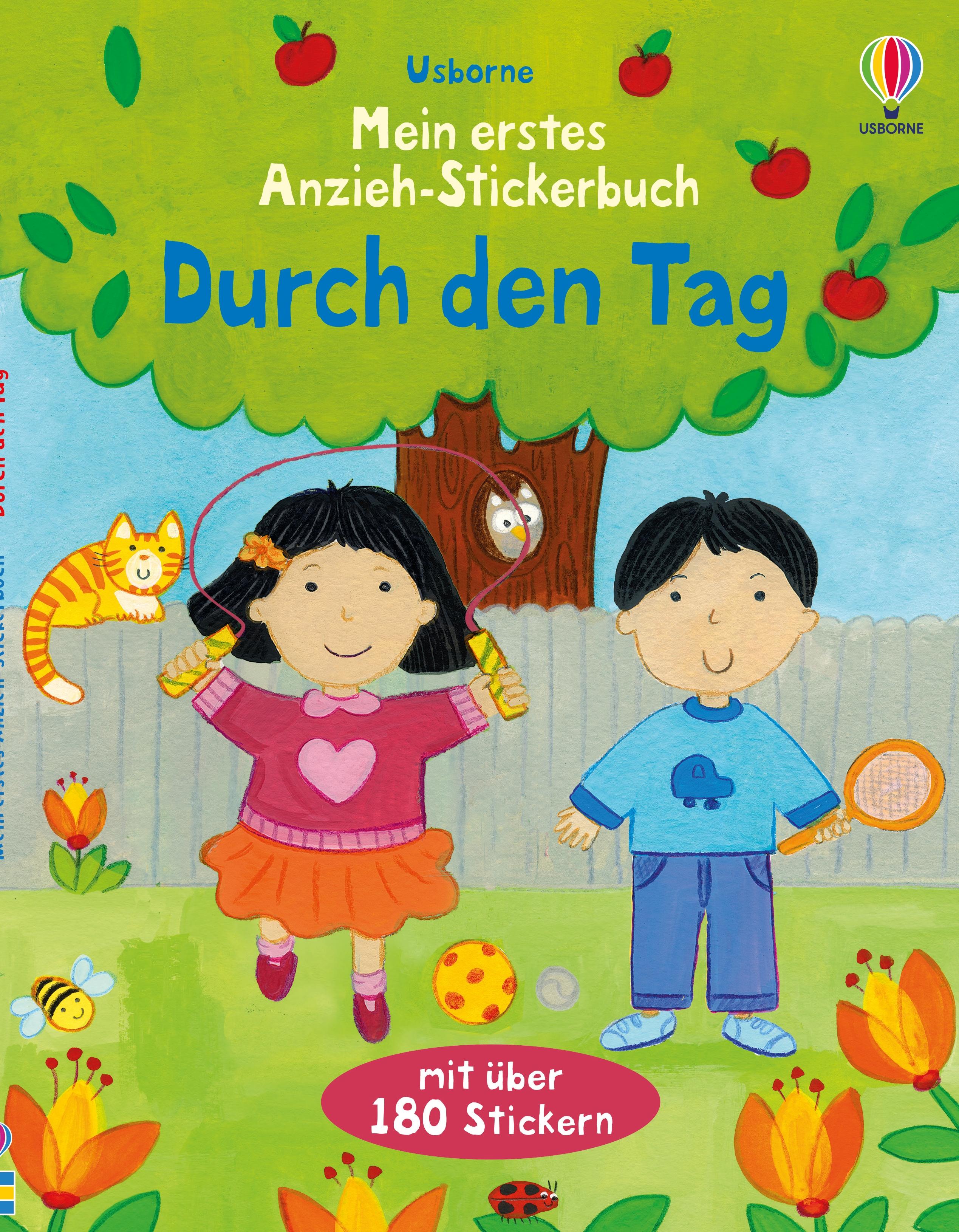 Vorderes Coverbild Mein erstes Anzieh-Stickerbuch: Durch den Tag