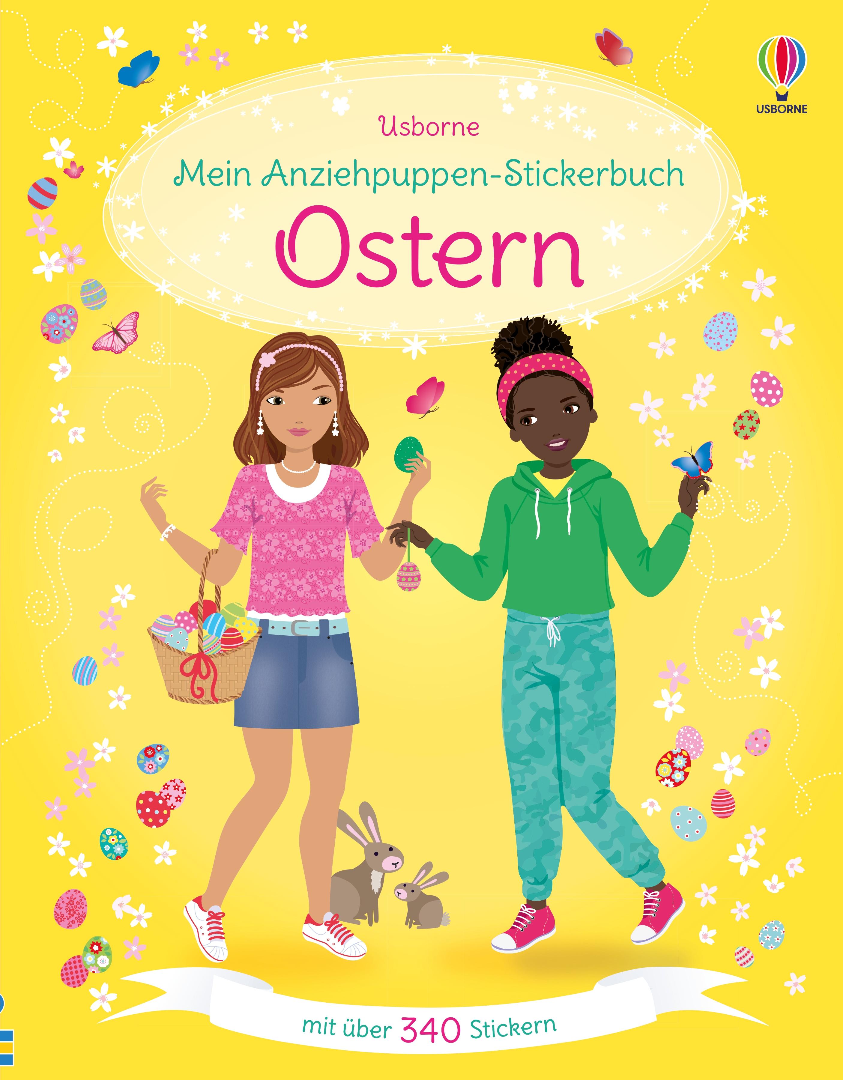 Vorderes Coverbild Mein Anziehpuppen-Stickerbuch: Ostern